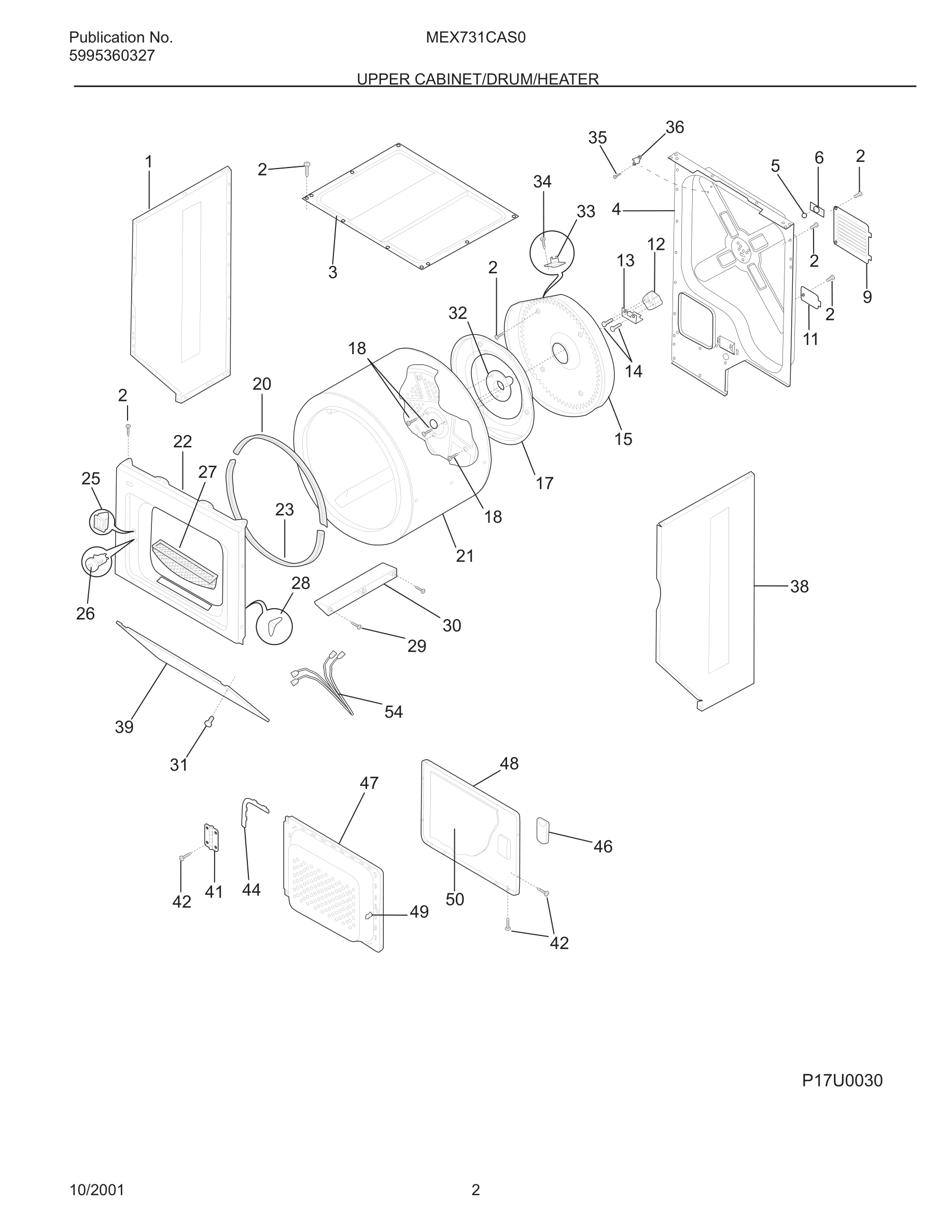 03 - UPPER CABINET/DRUM/HEATER