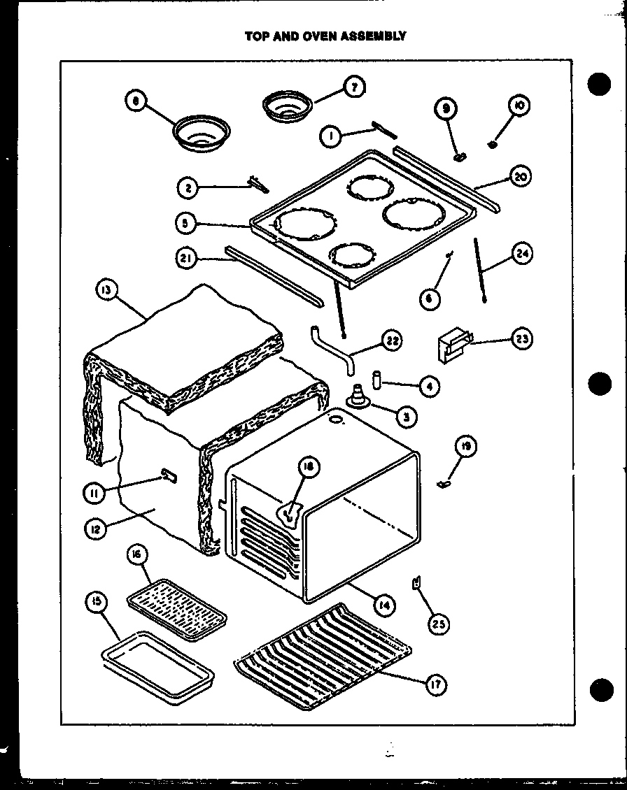 06 - TOP AND OVEN ASSY