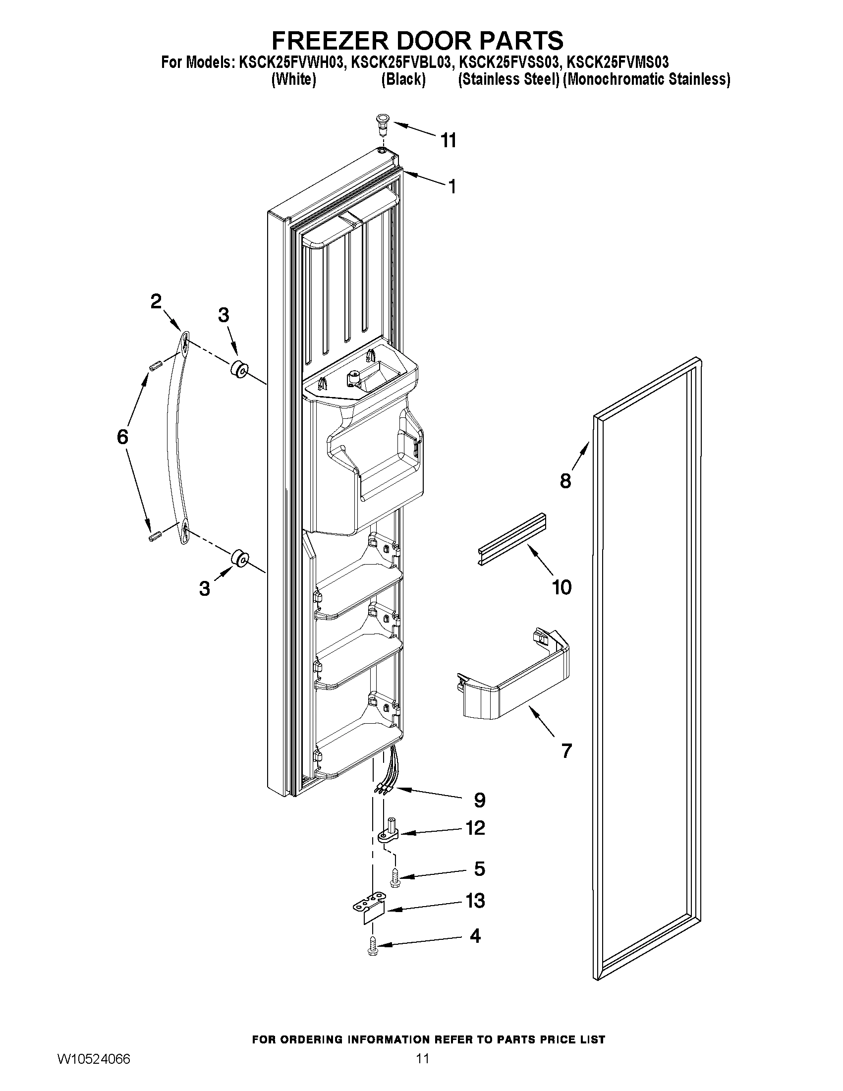07 - FREEZER DOOR PARTS