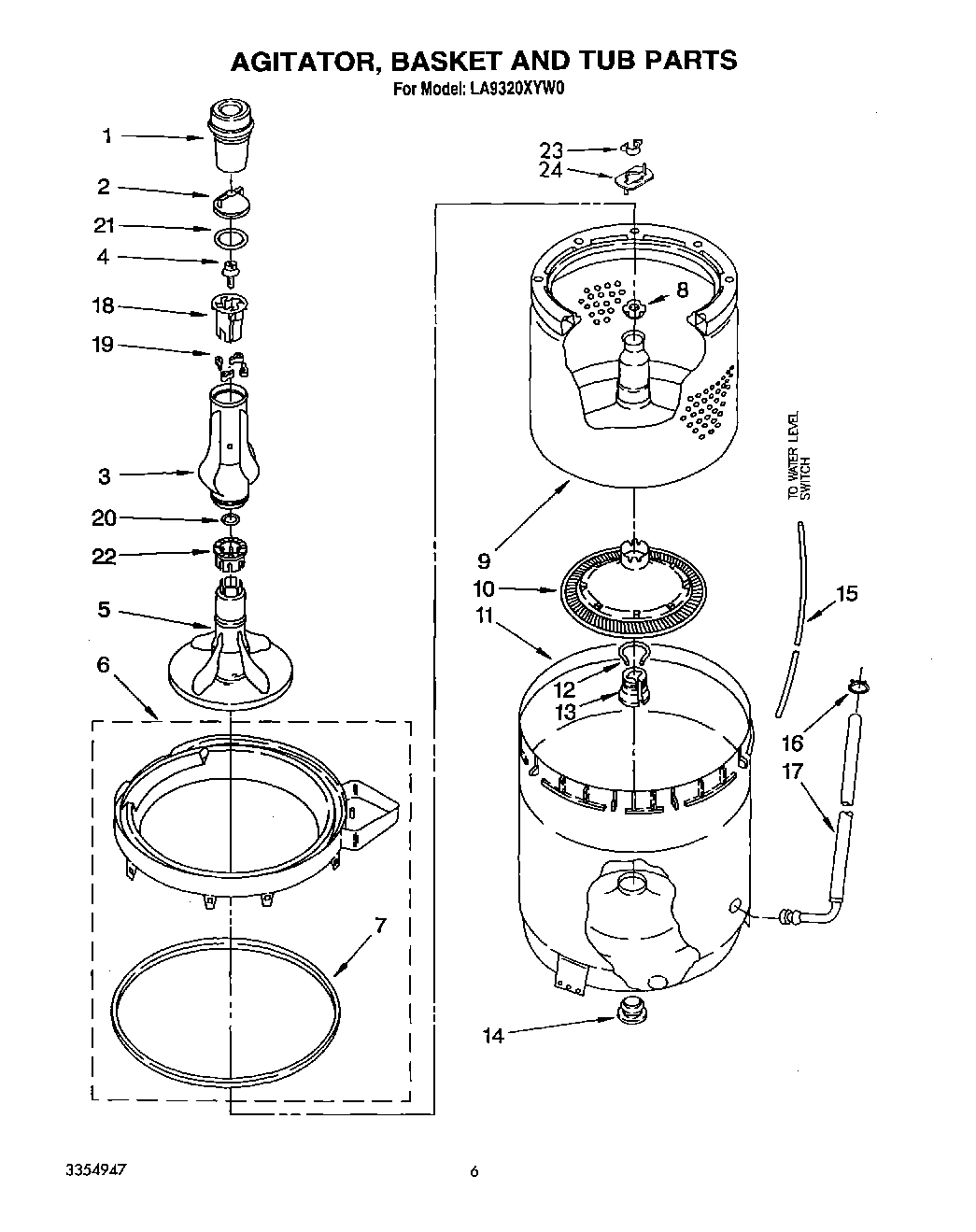 05 - AGITATOR, BASKET AND TUB