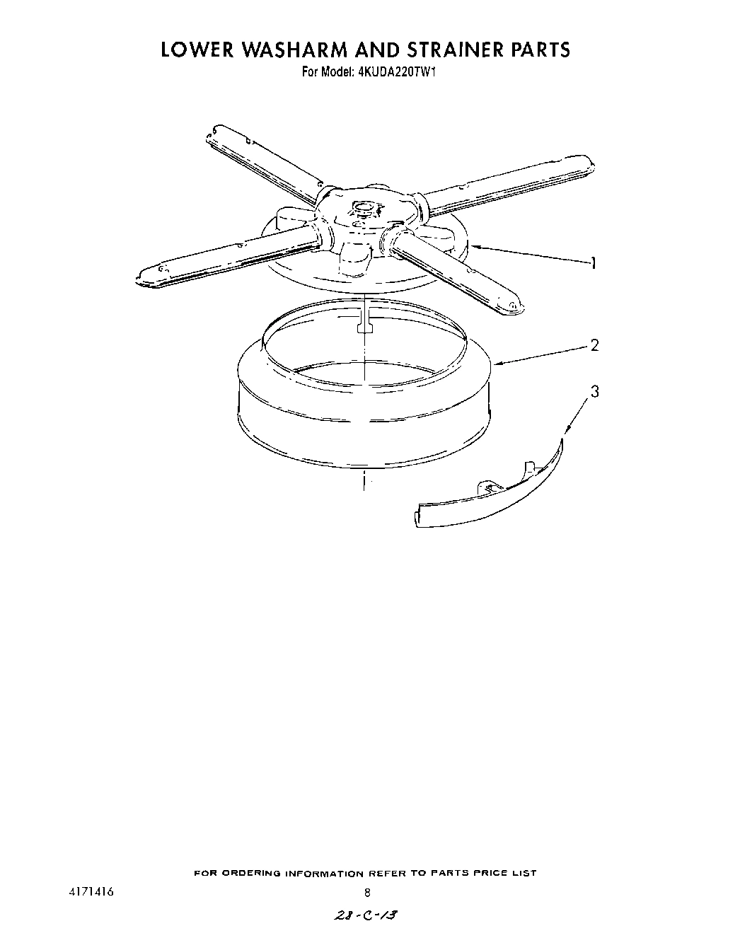 06 - LOWER WASHARM AND STRAINER