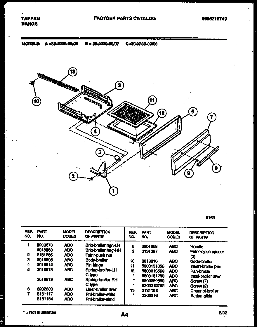 04 - BROILER DRAWER PARTS