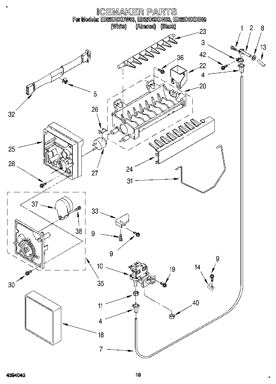 12 - ICEMAKER, LIT/OPTIONAL
