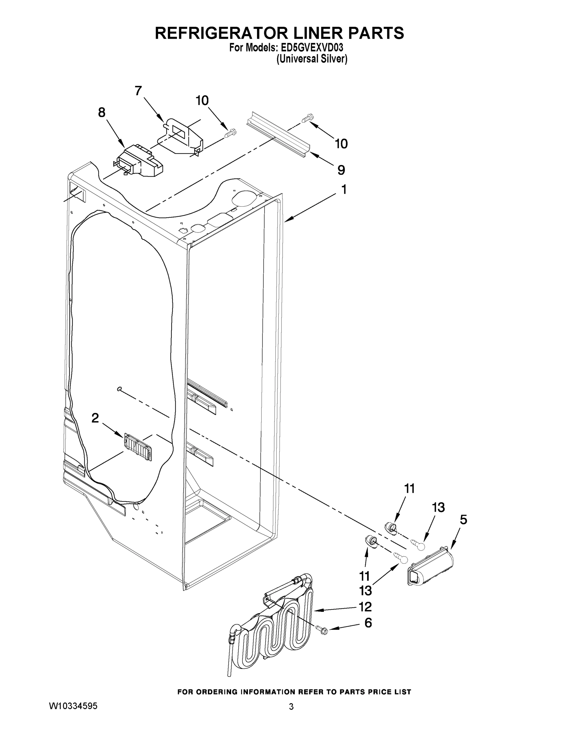 02 - REFRIGERATOR LINER PARTS