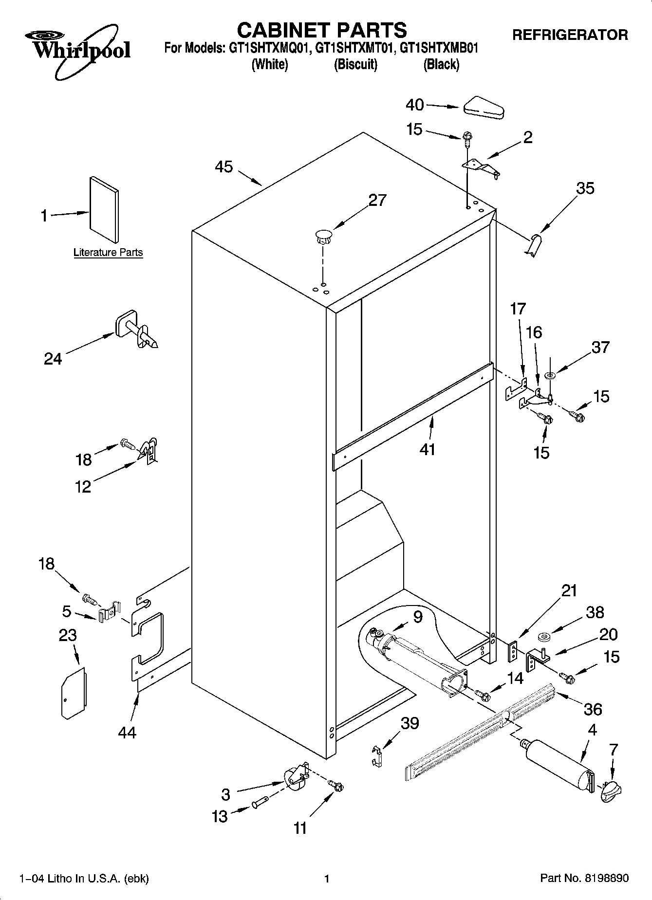 01 - CABINET PARTS