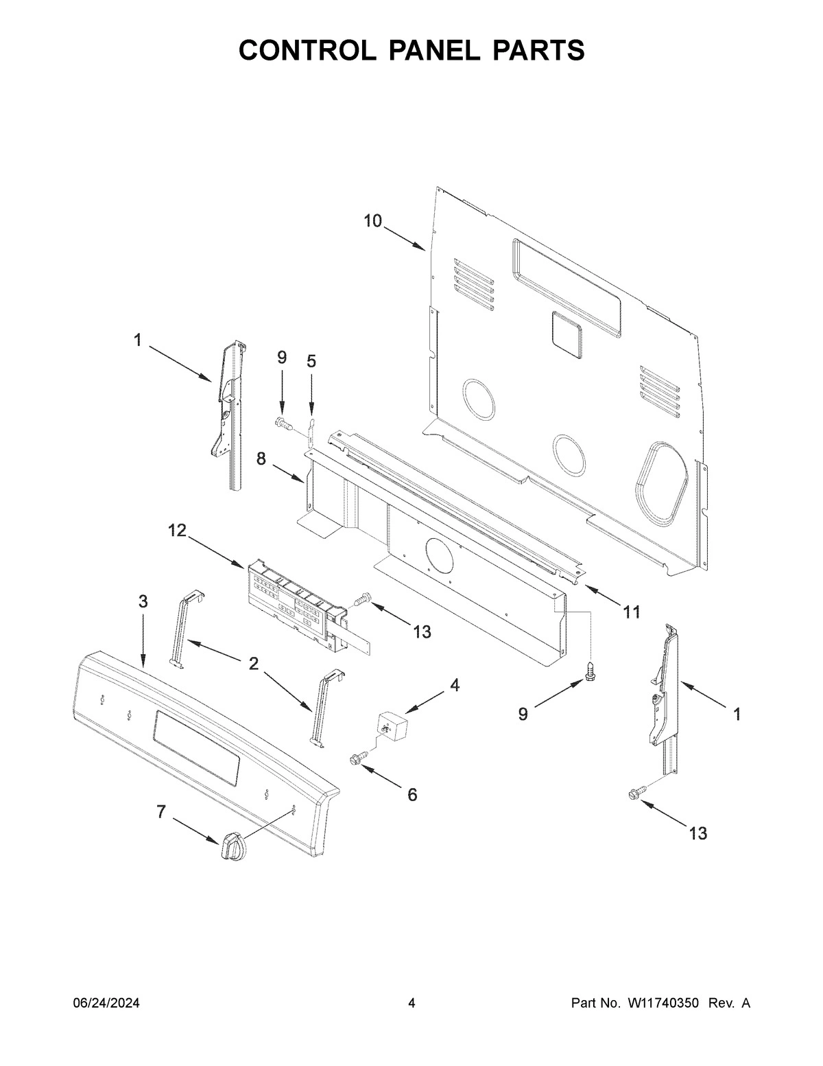 03 - CONTROL PANEL PARTS