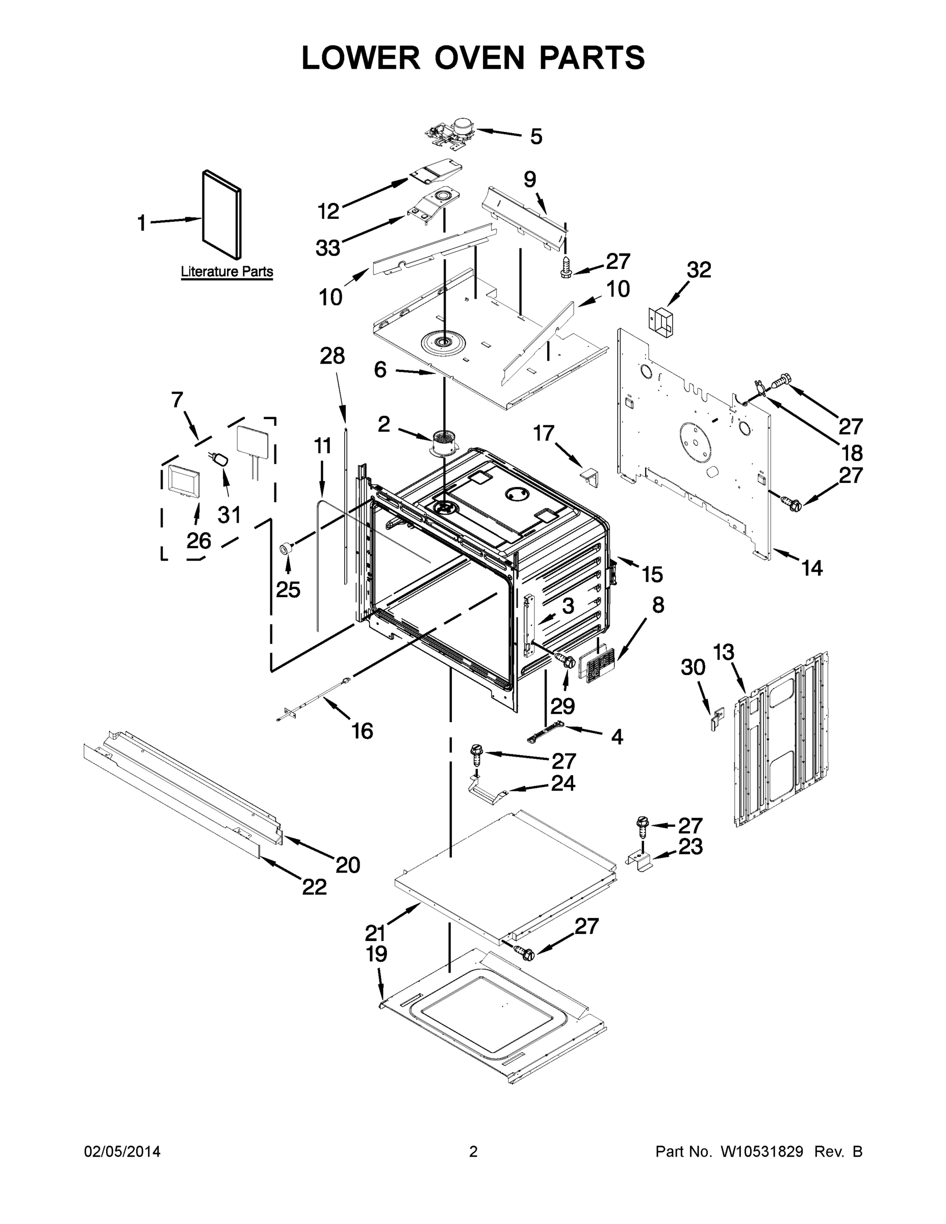 02 - LOWER OVEN PARTS