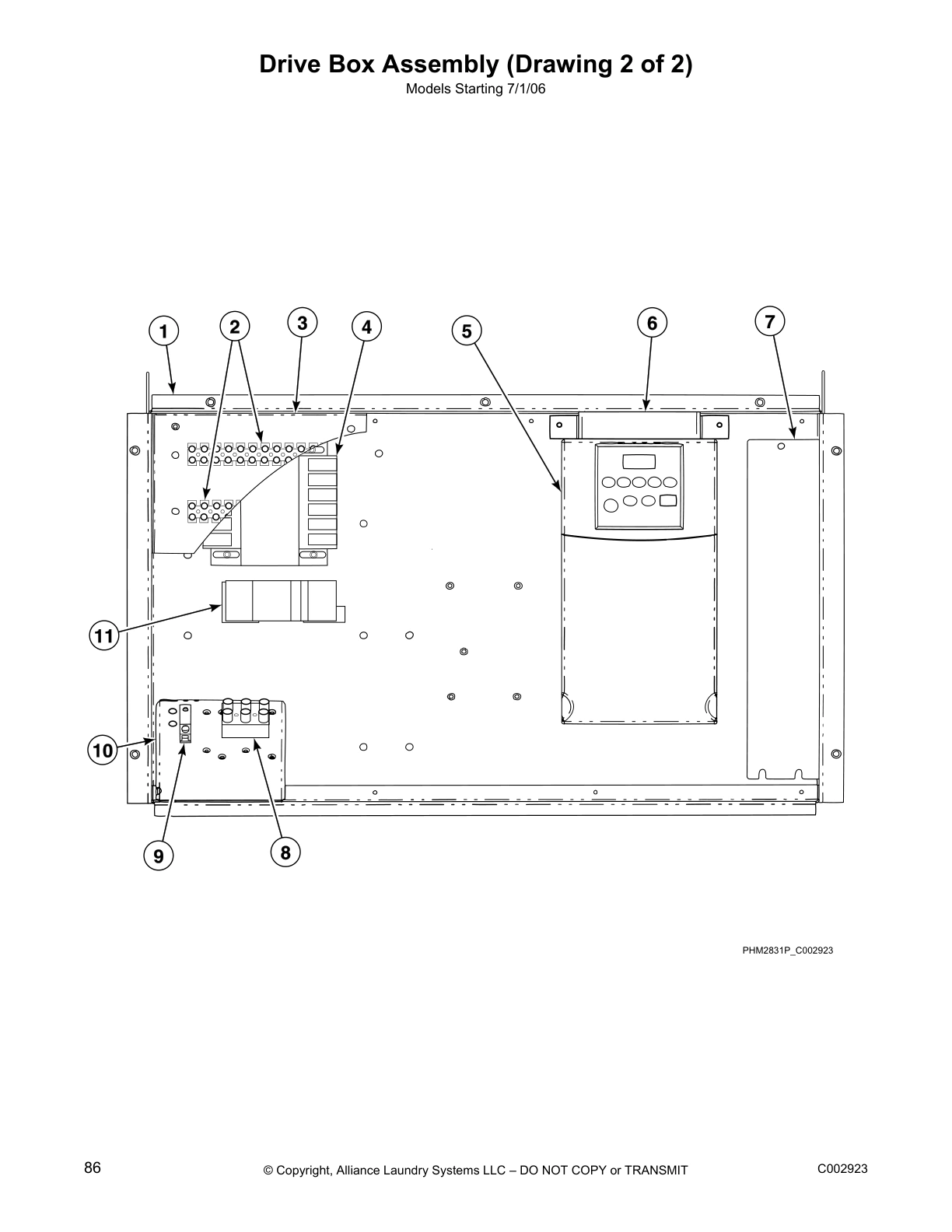 Drive Box Assembly (Drawing 2 of 2)