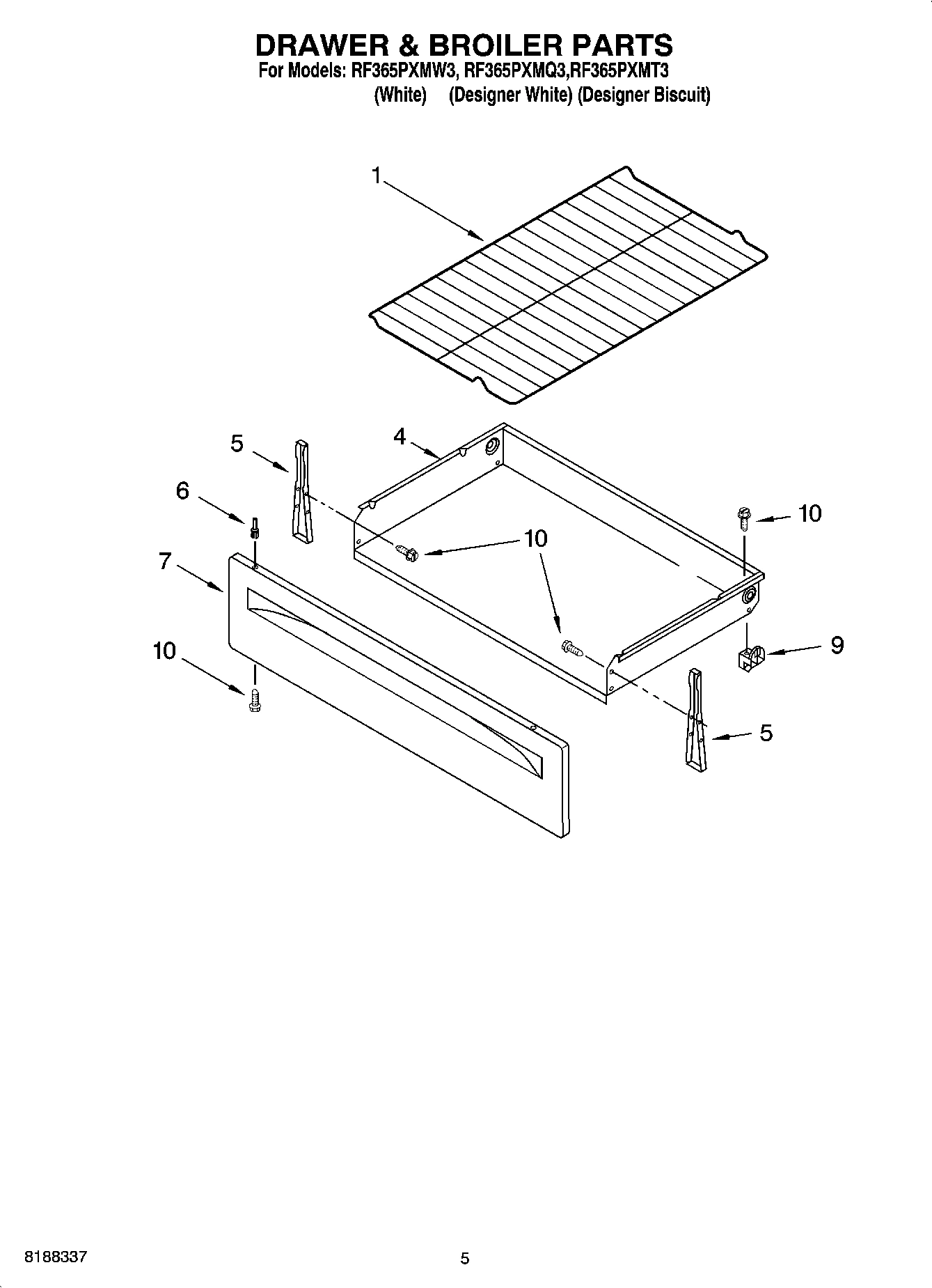 04 - DRAWER & BROILER PARTS