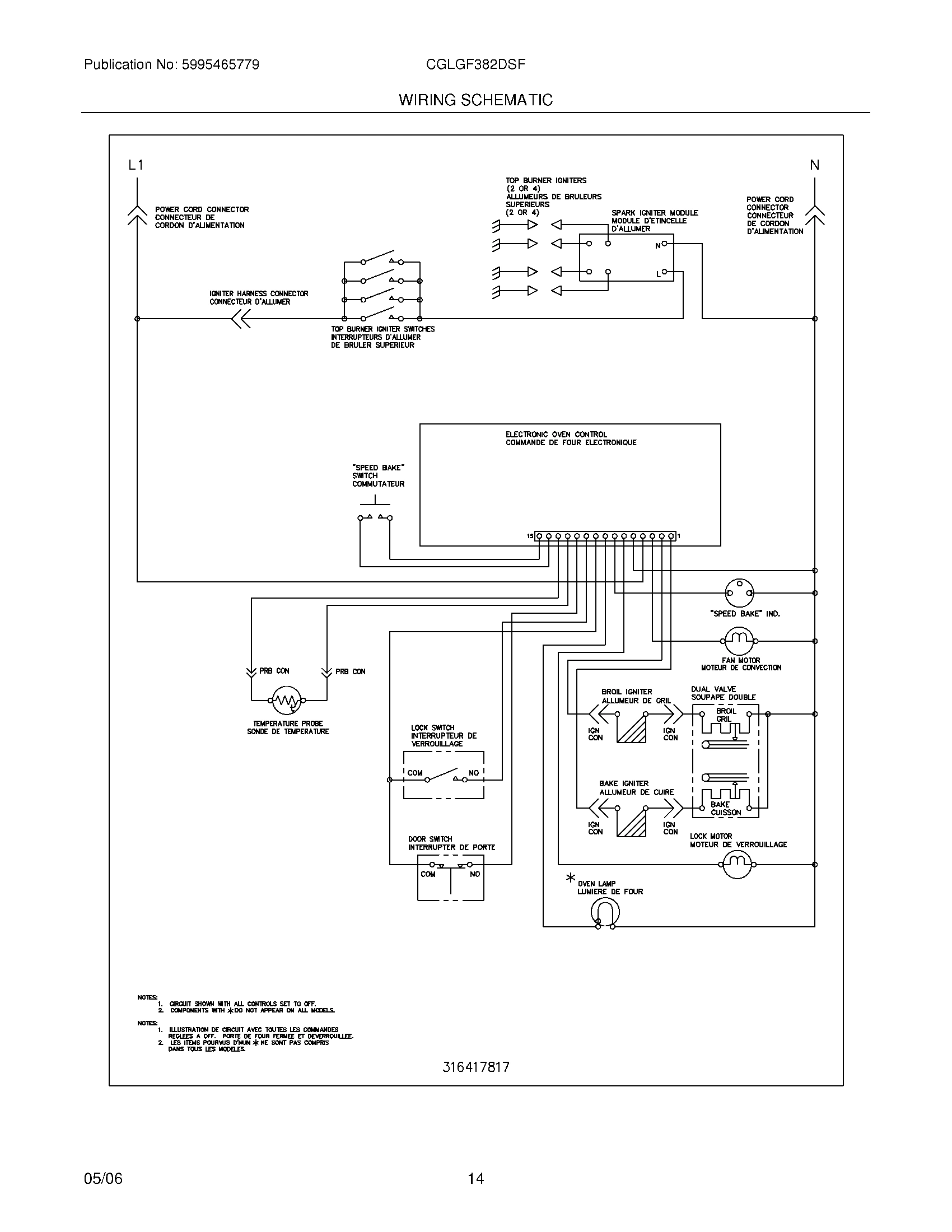 14 - WIRING SCHEMATIC