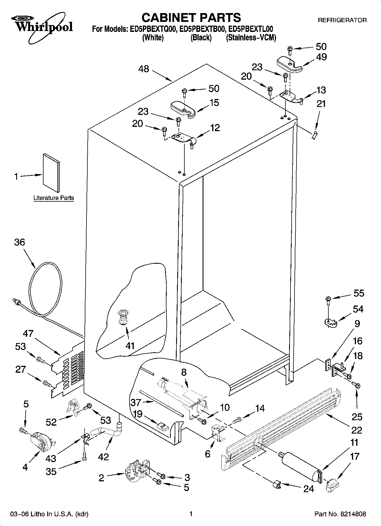 01 - CABINET PARTS