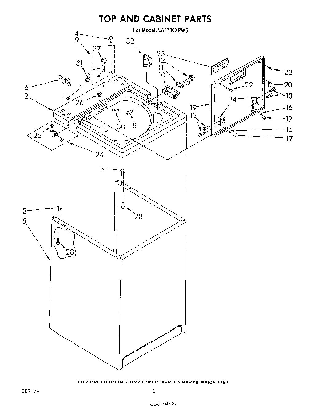 02 - TOP AND CABINET , LITERATURE AND OPTIONAL