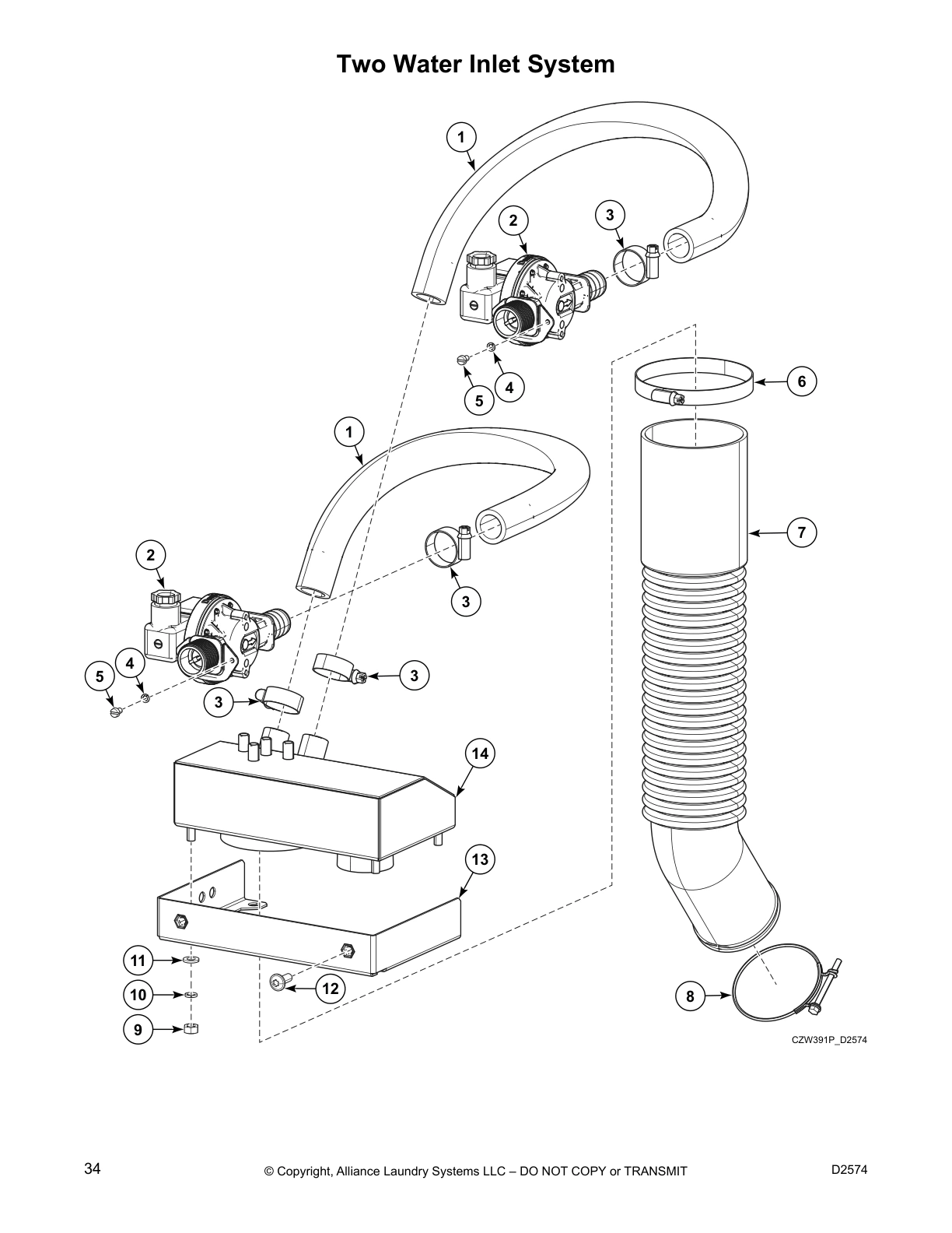 Two Water Inlet System