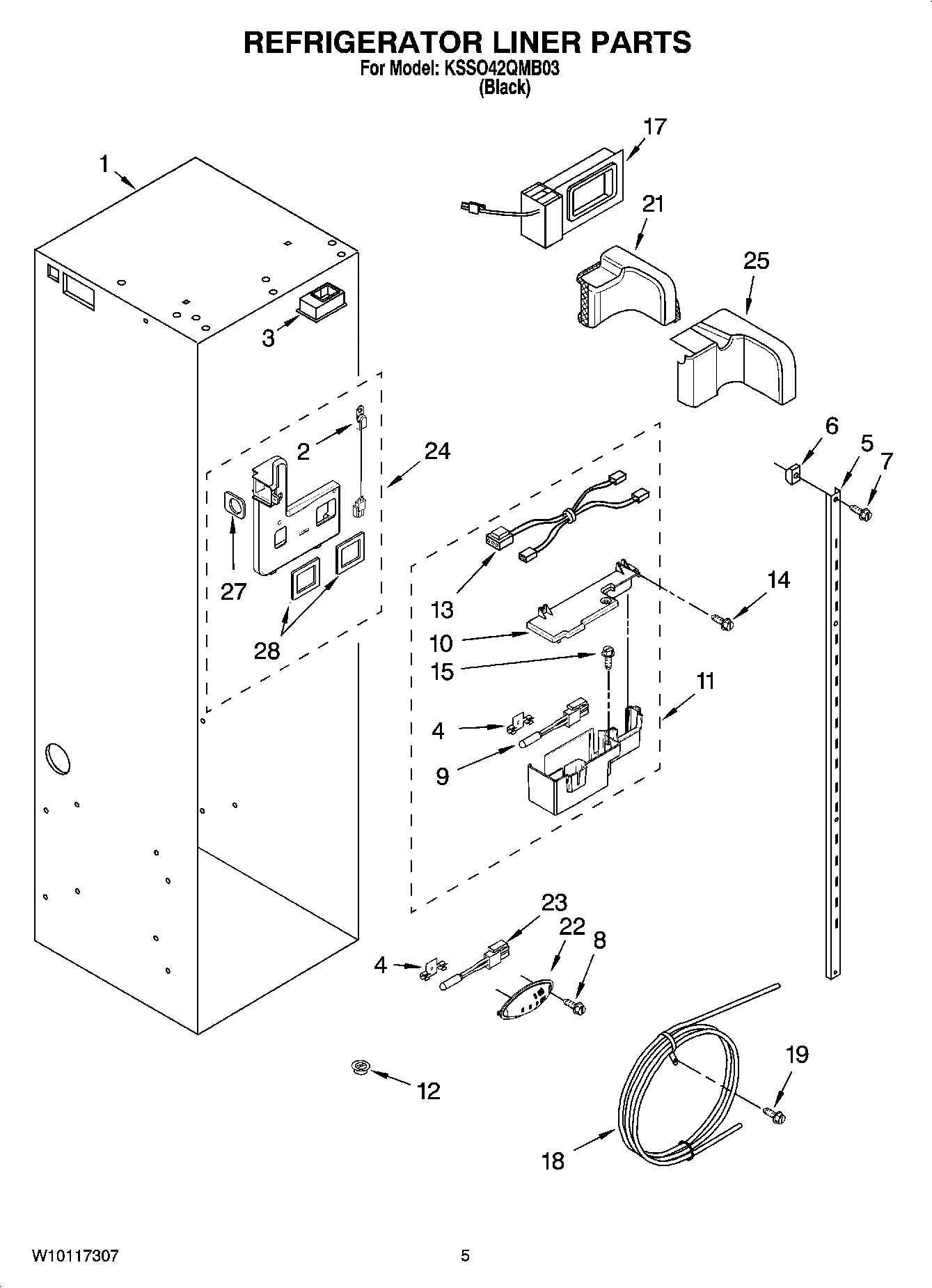 04 - REFRIGERATOR LINER PARTS
