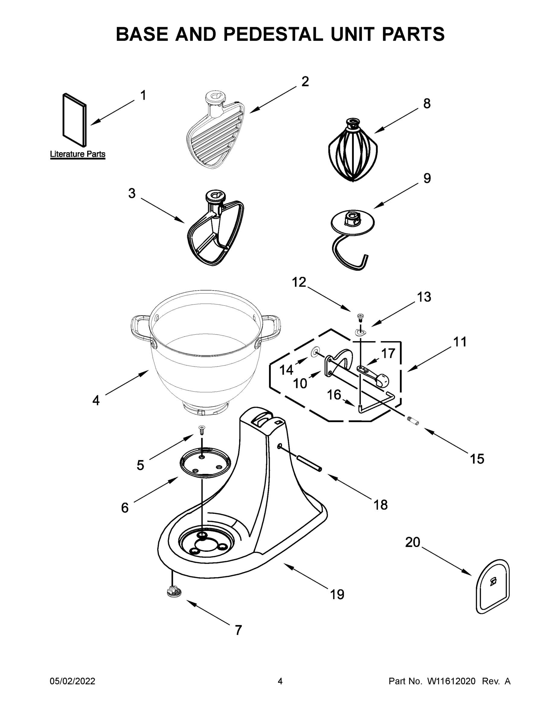 03 - BASE AND PEDESTAL UNIT PARTS