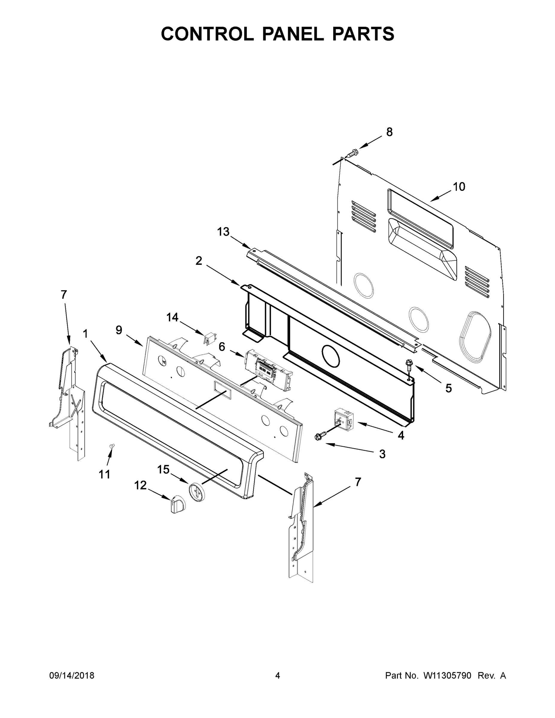 03 - CONTROL PANEL PARTS