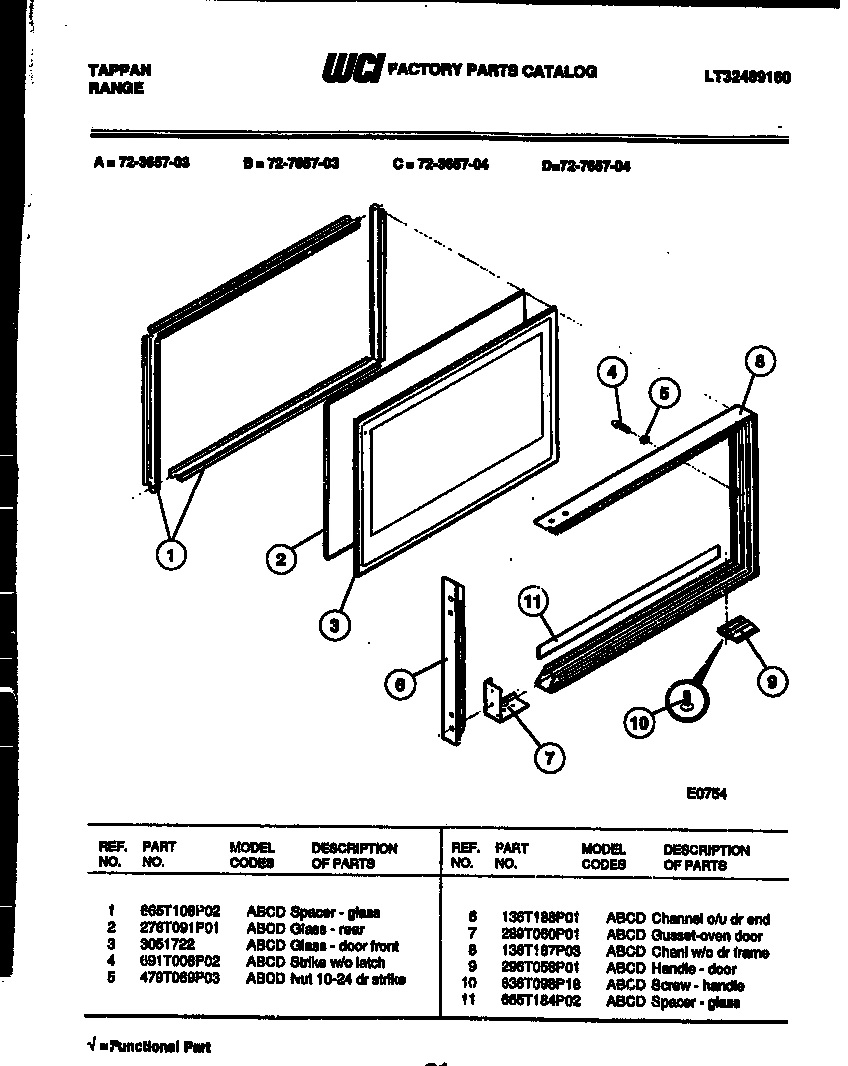 07 - UPPER OVEN DOOR PARTS