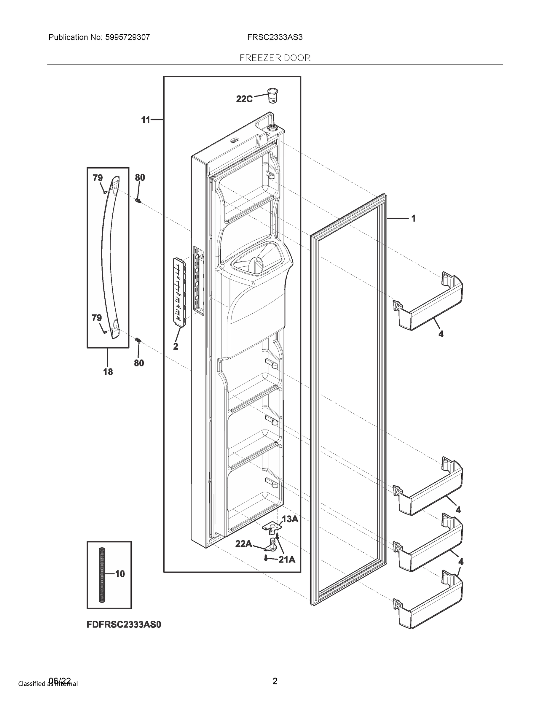 02 - FREEZER DOOR