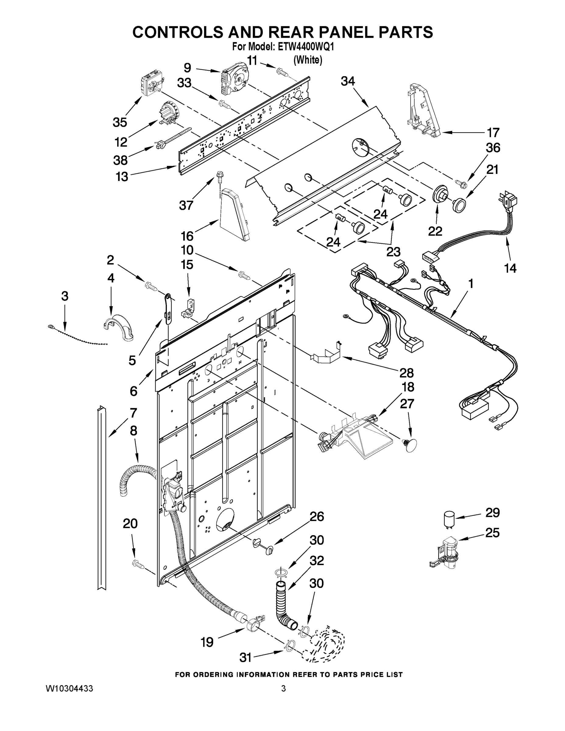 02 - CONTROLS AND REAR PANEL PARTS