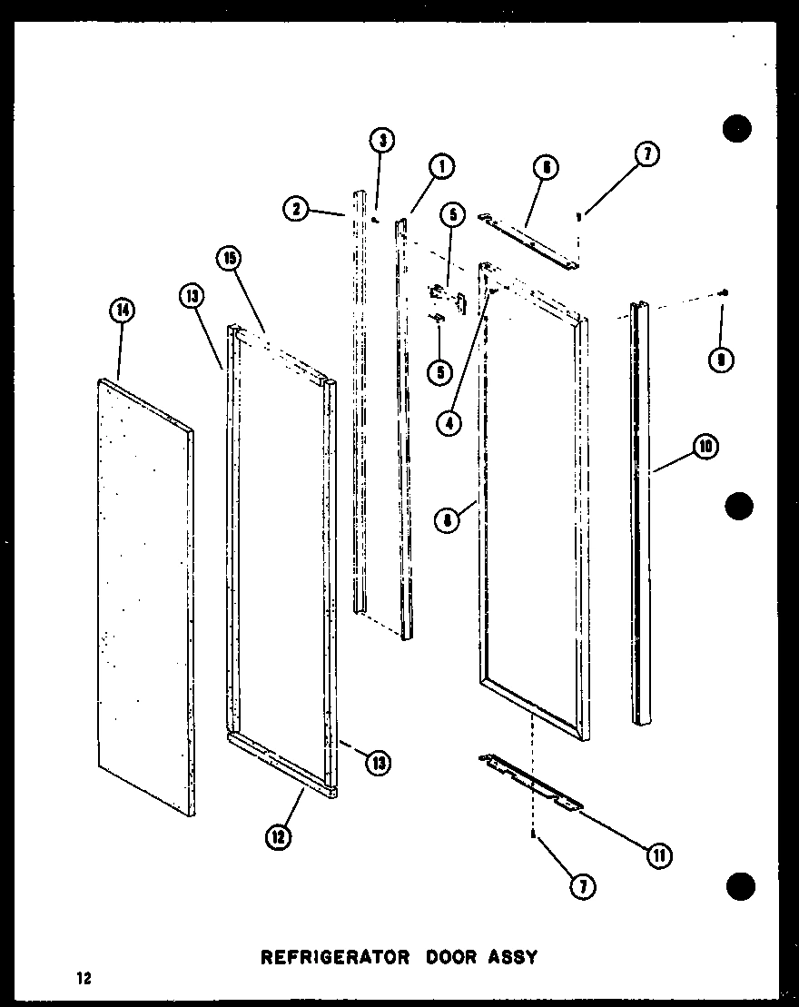 12 - REF DOOR ASSY