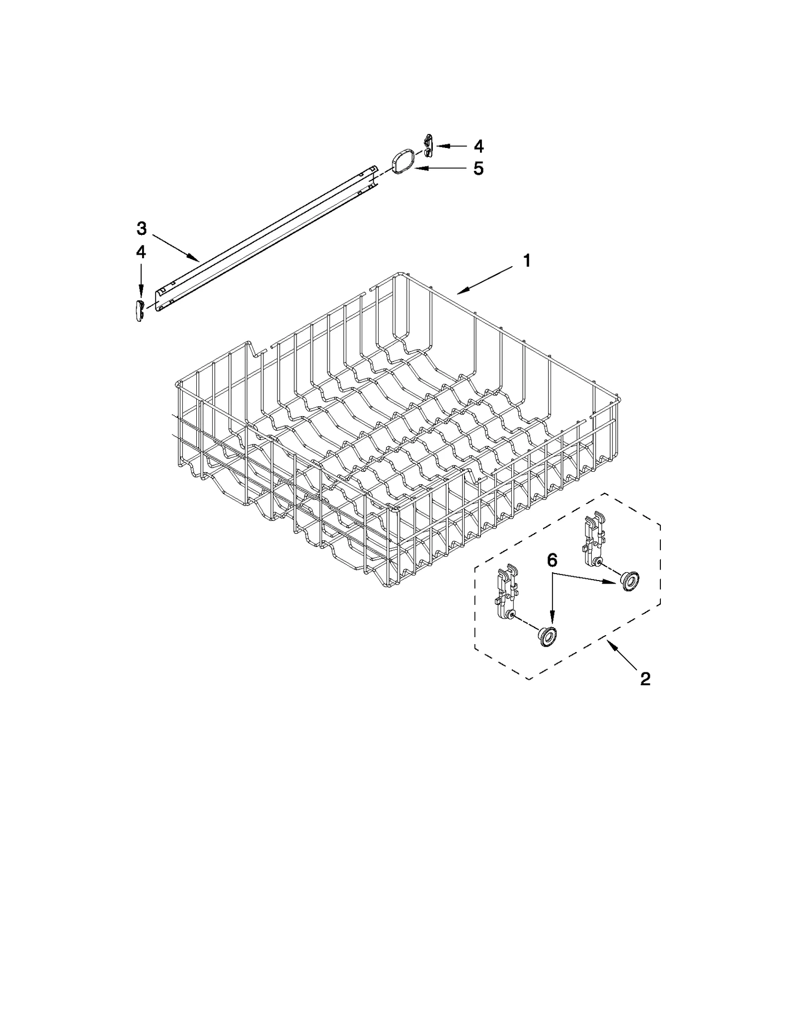 UPPER RACK AND TRACK PARTS