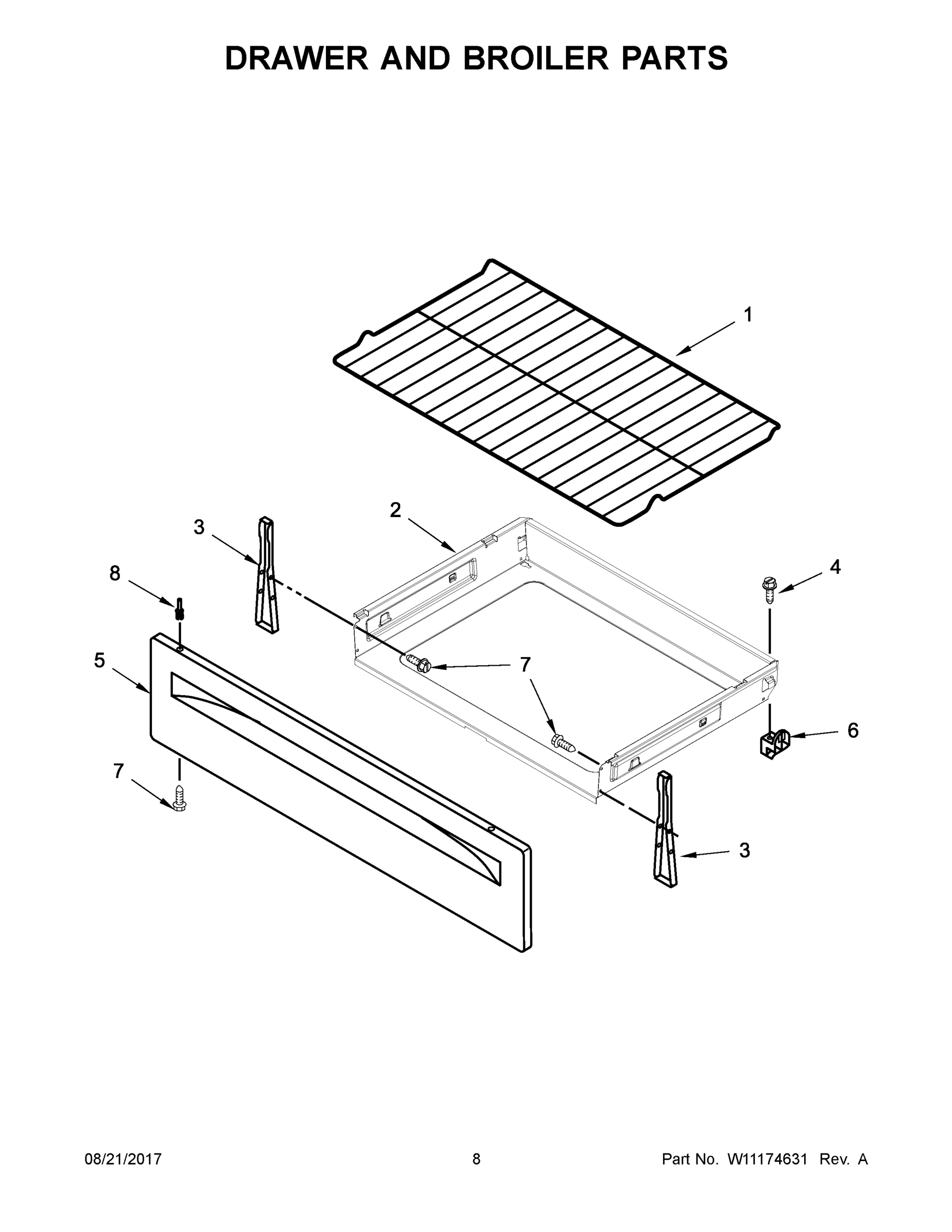 05 - DRAWER AND BROILER PARTS
