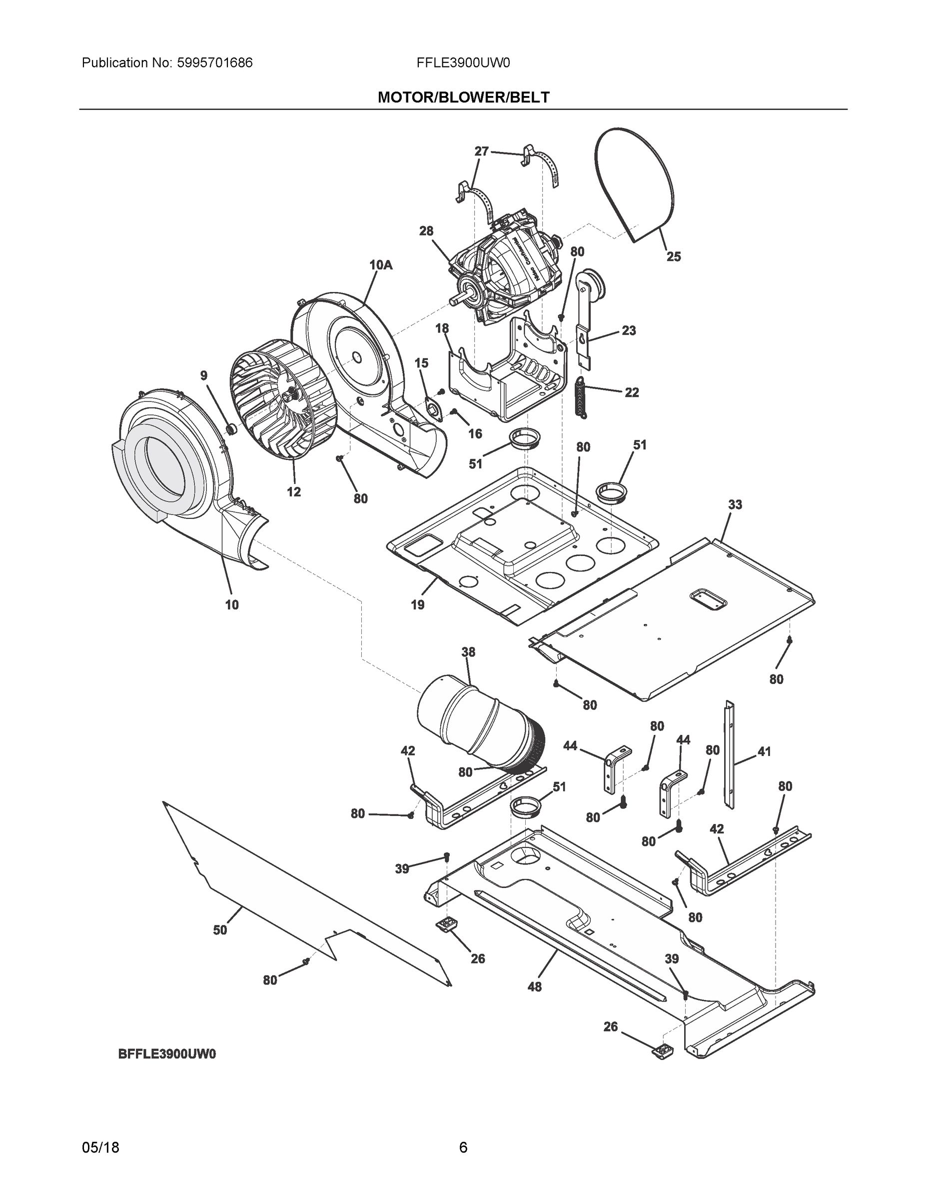 03 - MOTOR/BLOWER/BELT