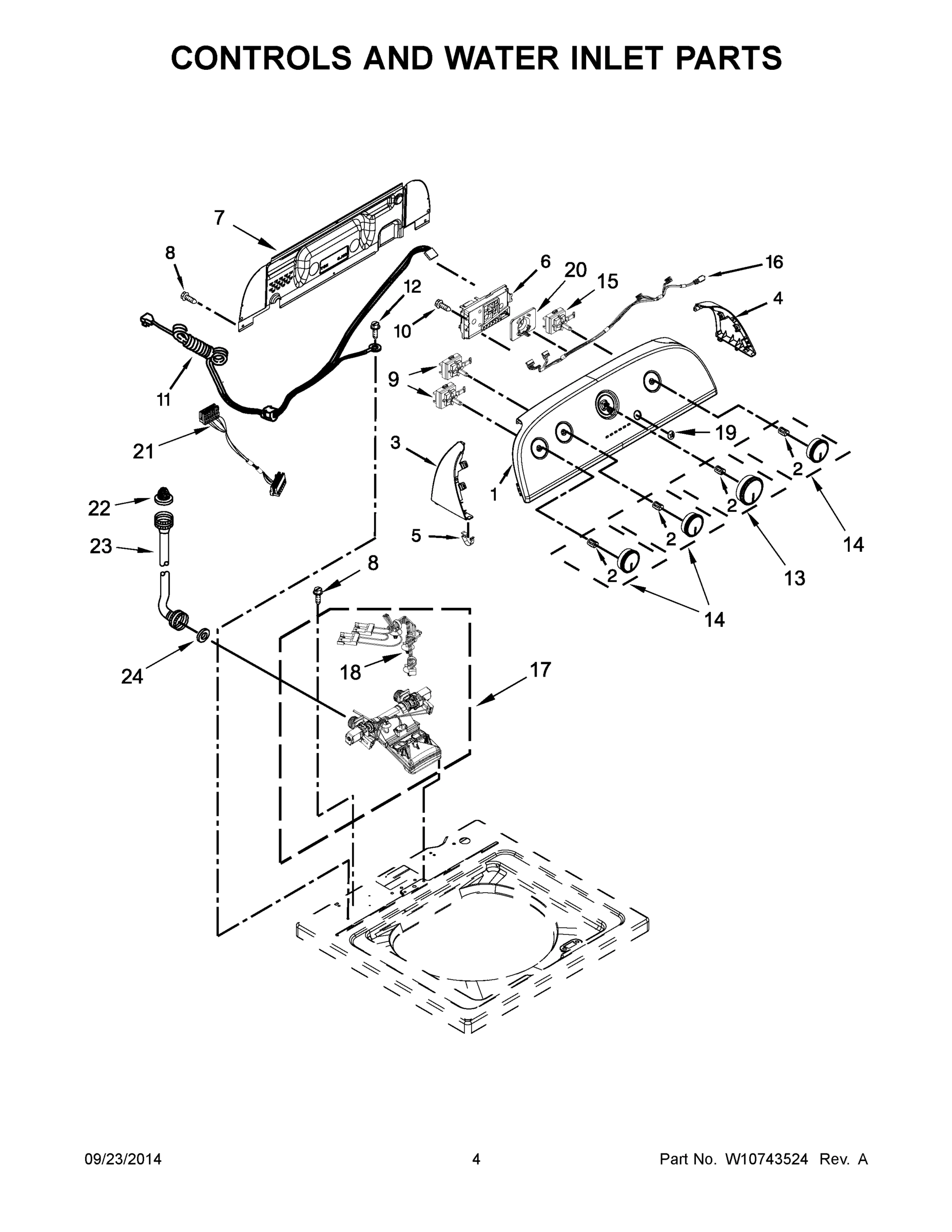 03 - CONTROLS AND WATER INLET PARTS
