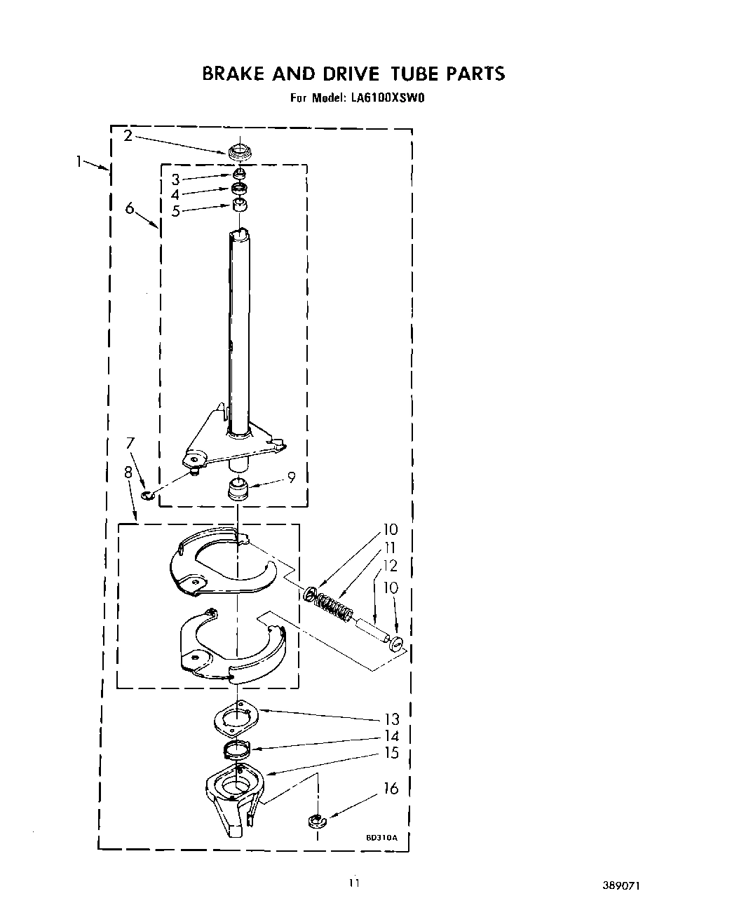 09 - BRAKE AND DRIVE TUBE