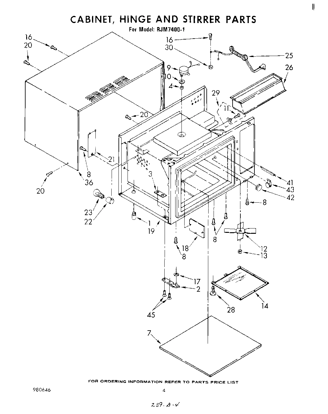 03 - CABINET, HINGE AND STIRRER , LITERATURE