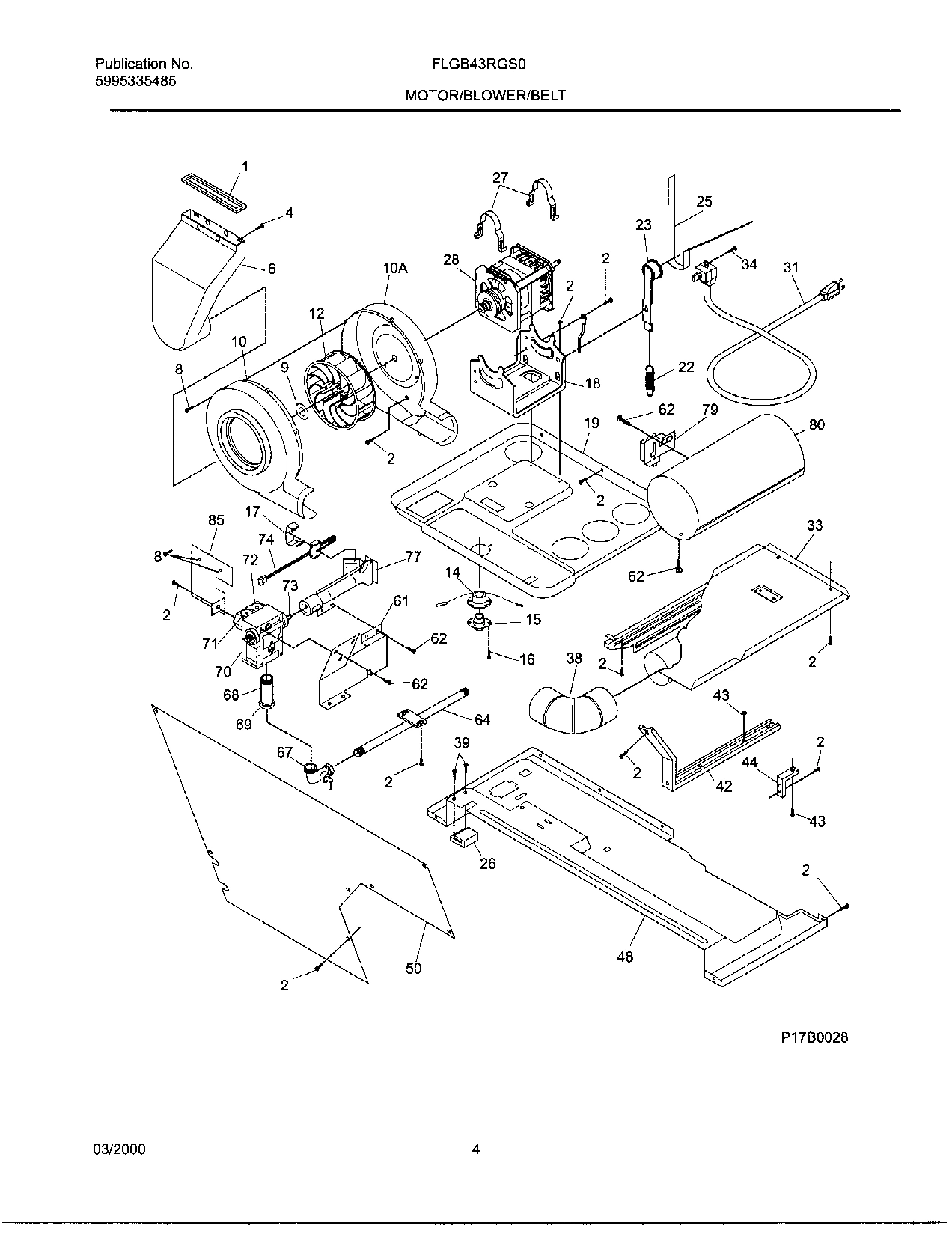 04 - MOTOR/BLOWER/BELT