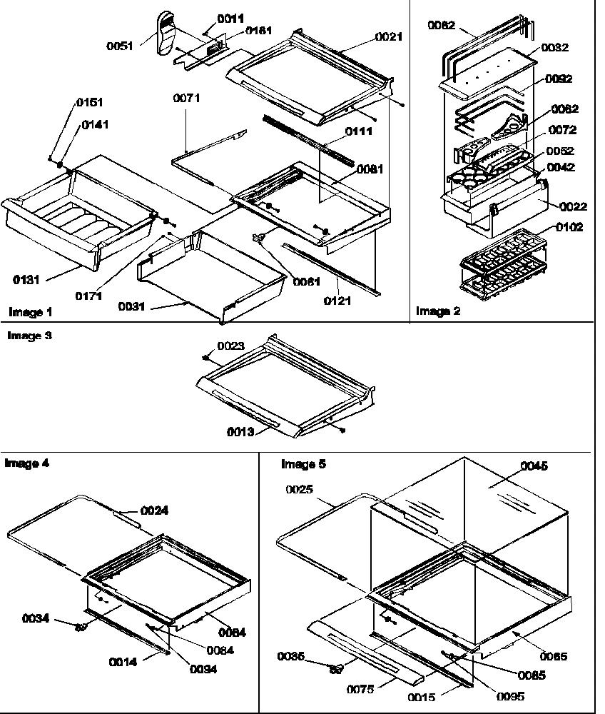 03 - DELI, SHELVES, CRISPER ASSEMBLIES & ACS