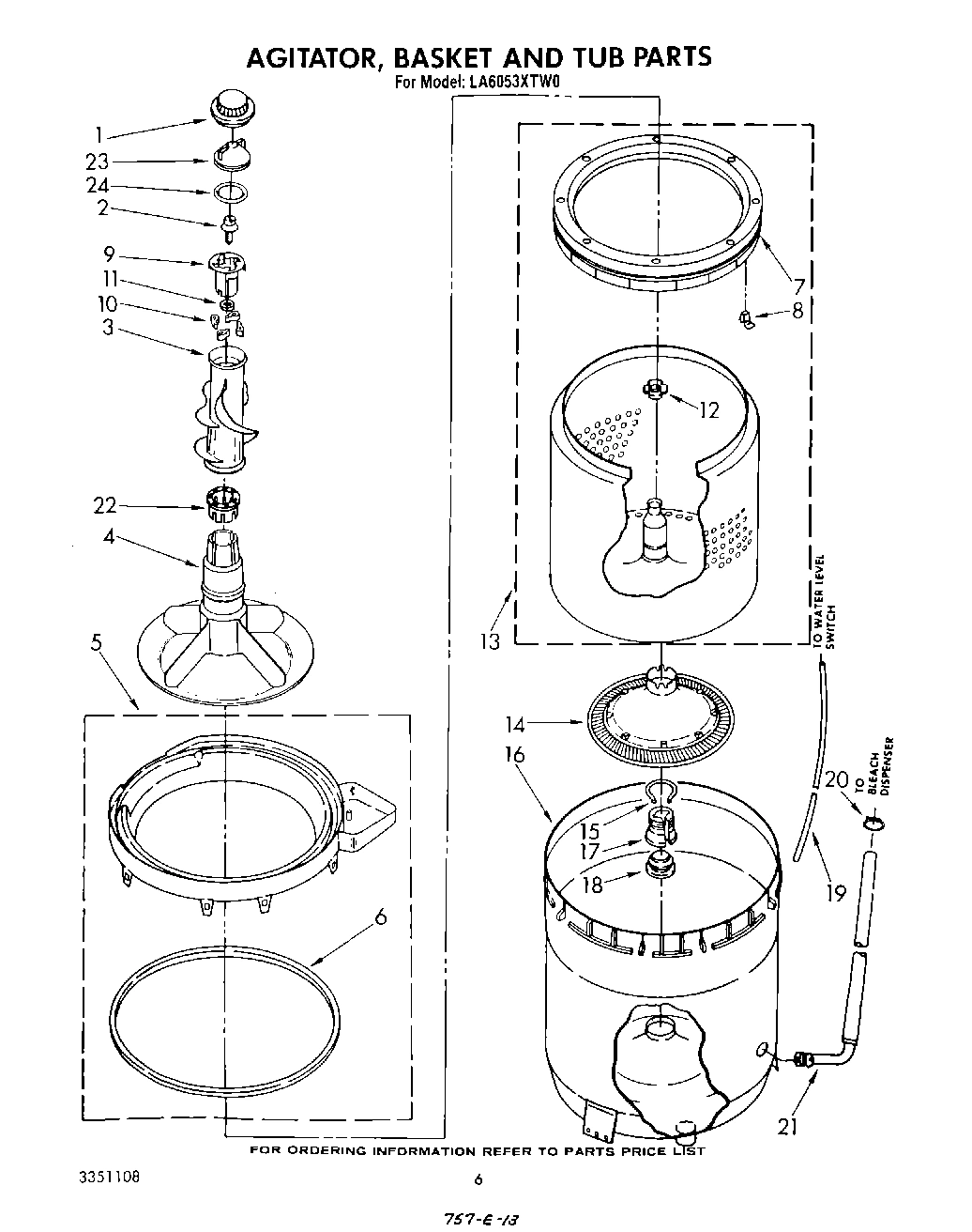 05 - AGITATOR, BASKET AND TUB