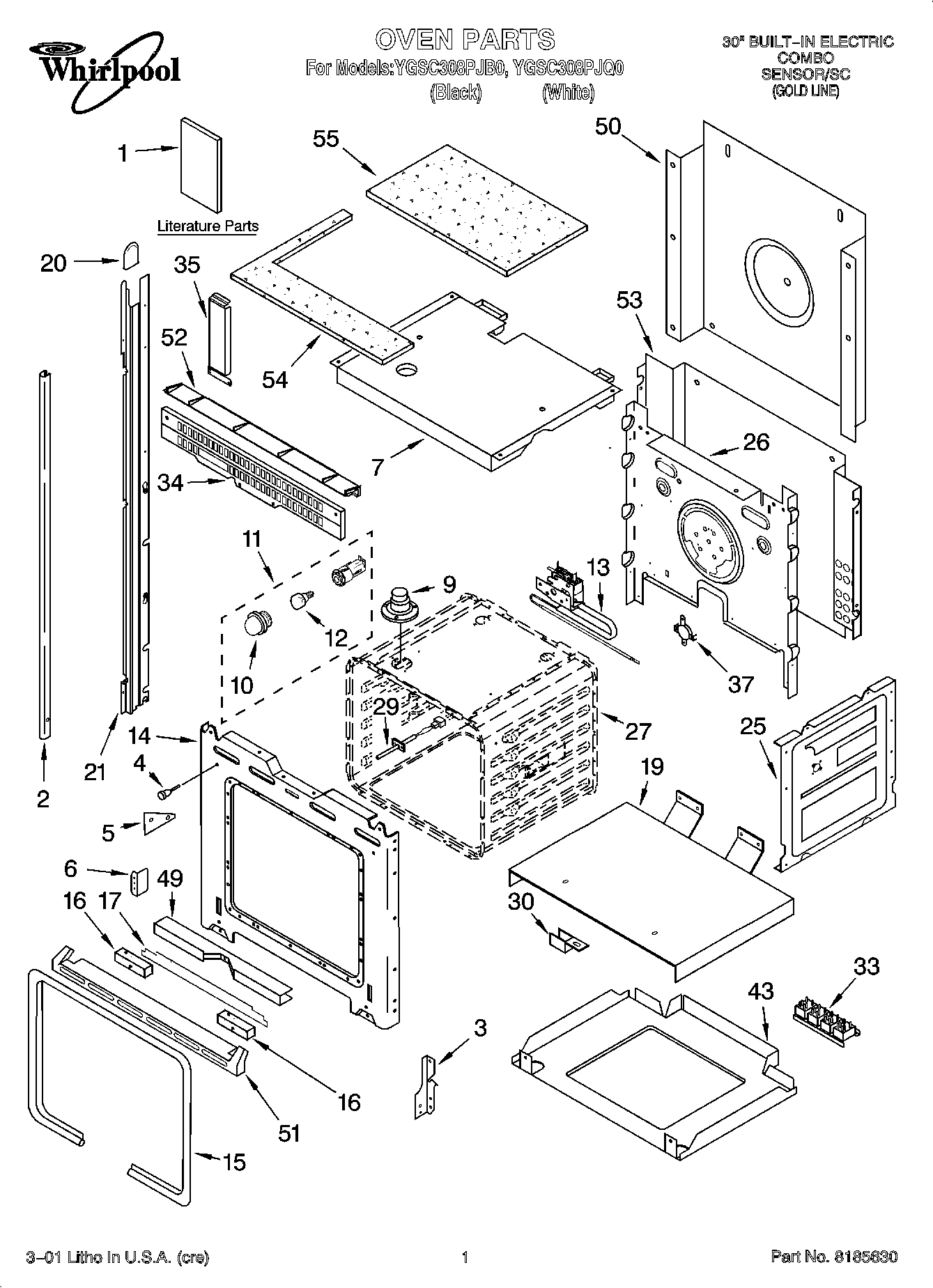 01 - OVEN PARTS
