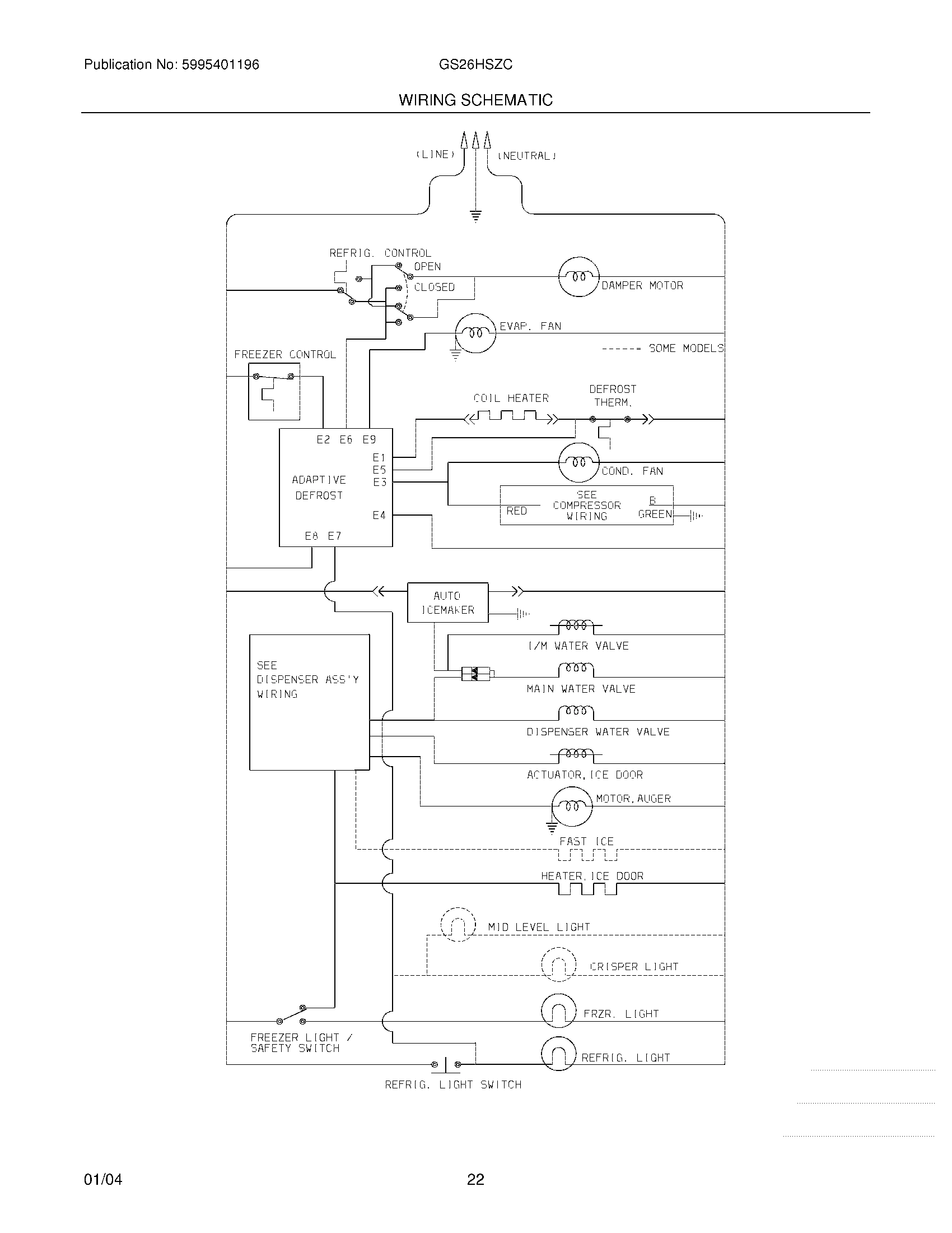 22 - WIRING SCHEMATIC