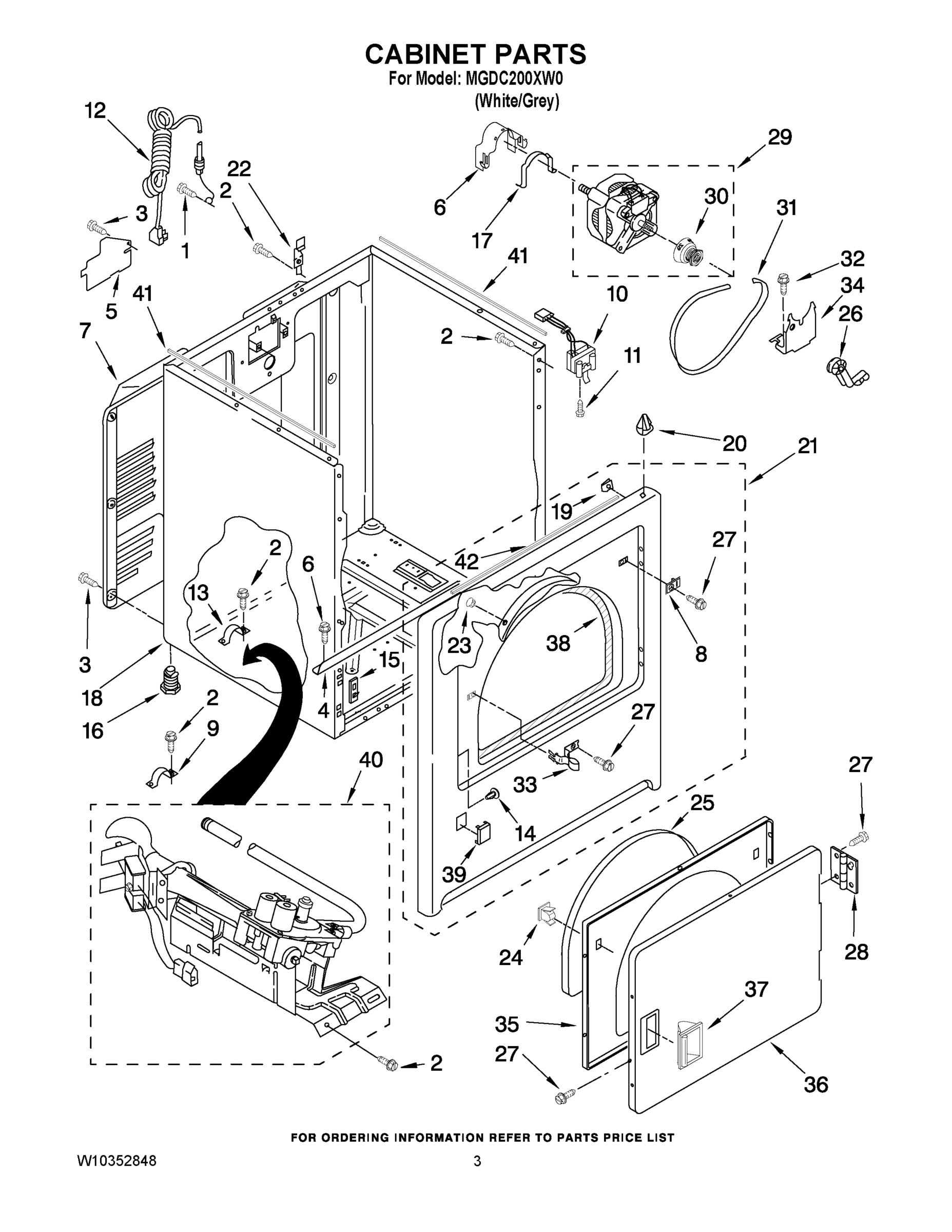 02 - CABINET PARTS