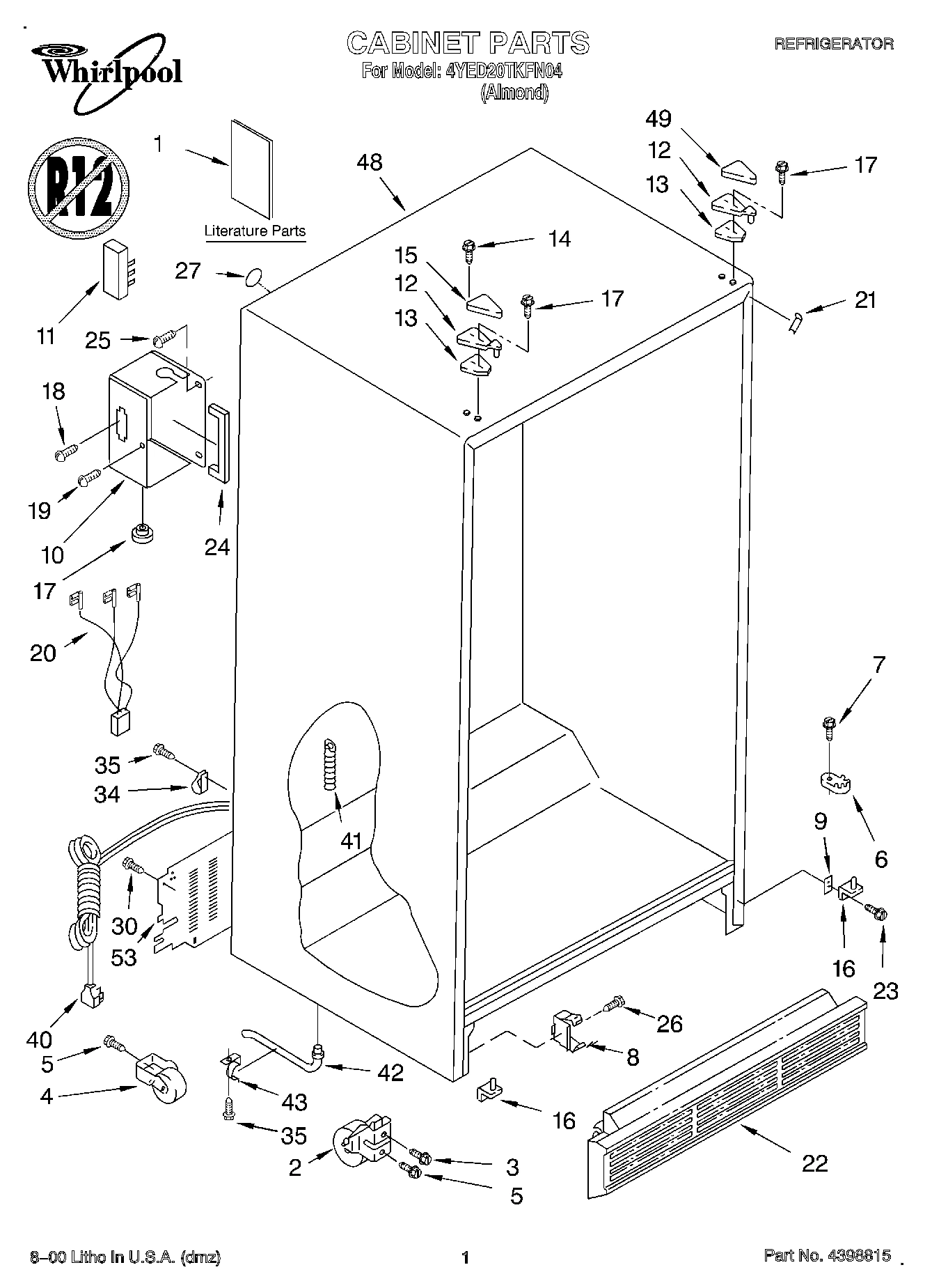 01 - CABINET, LITERATURE