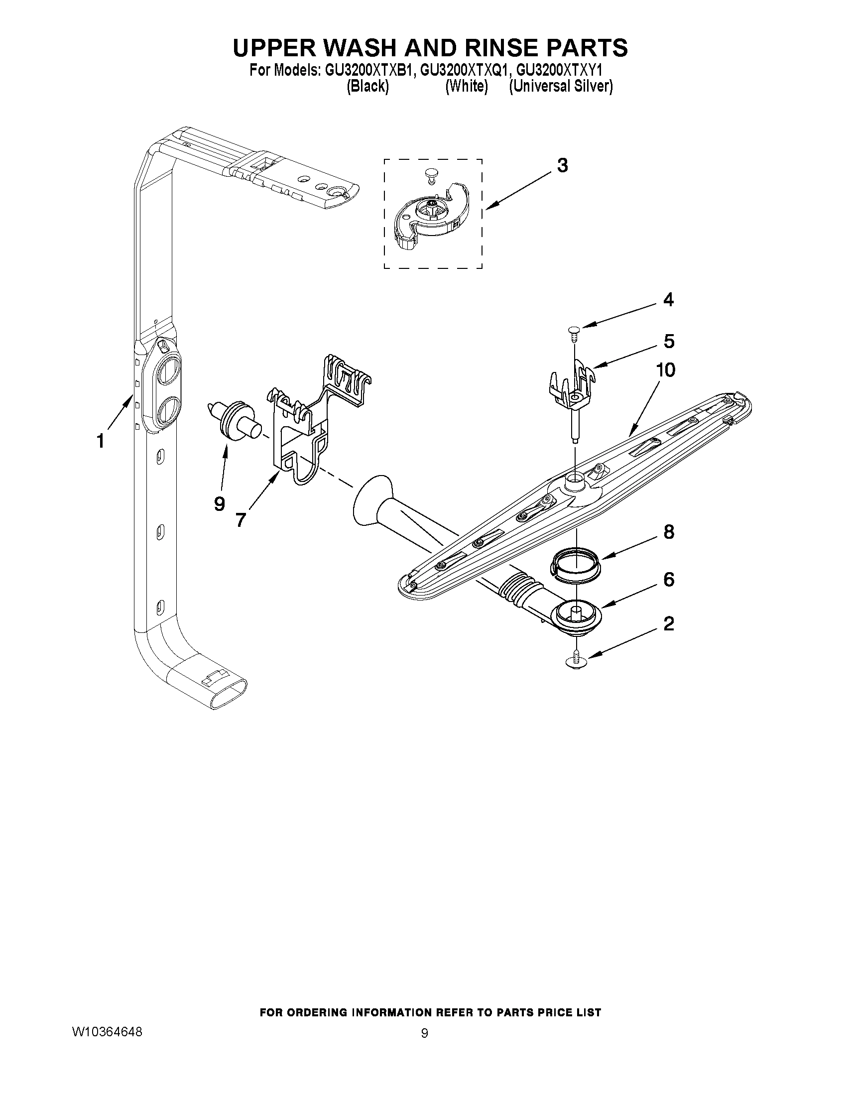 07 - UPPER WASH AND RINSE PARTS