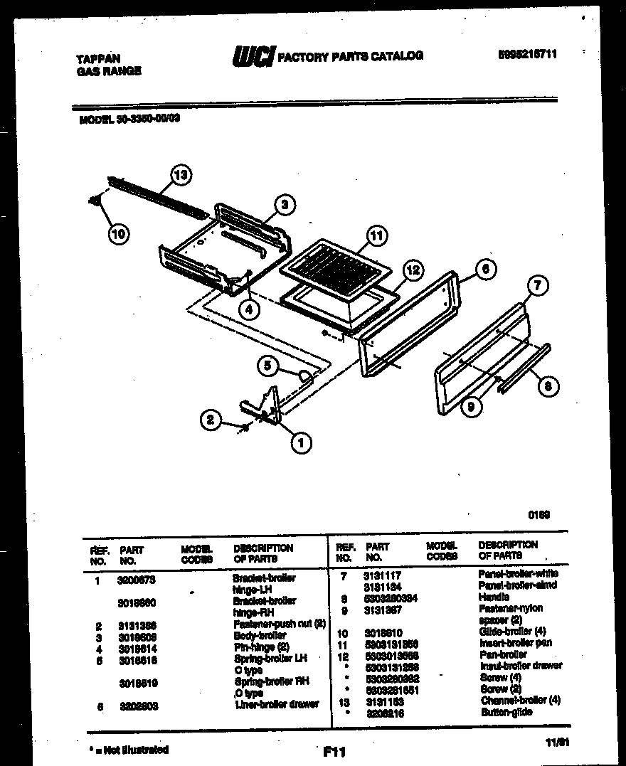 04 - BROILER DRAWER PARTS