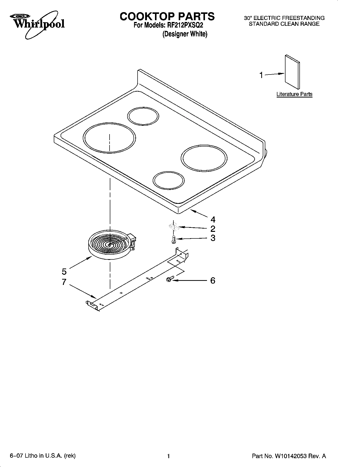 01 - COOKTOP PARTS