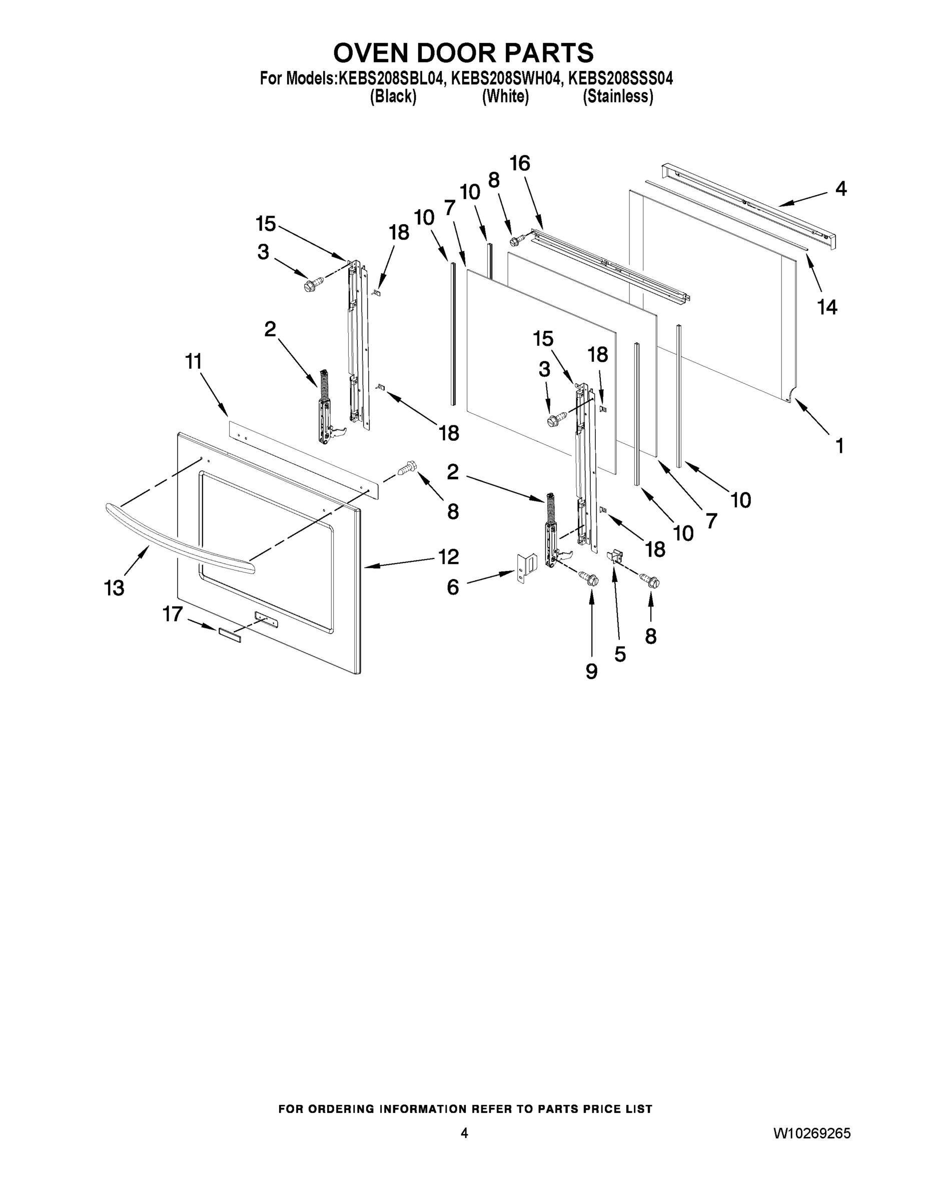 03 - OVEN DOOR PARTS