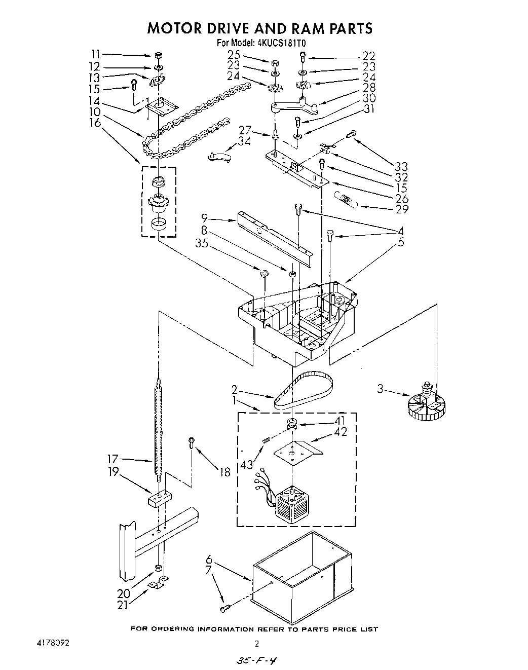 02 - MOTOR DRIVE AND RAM , LIT/OPTIONAL