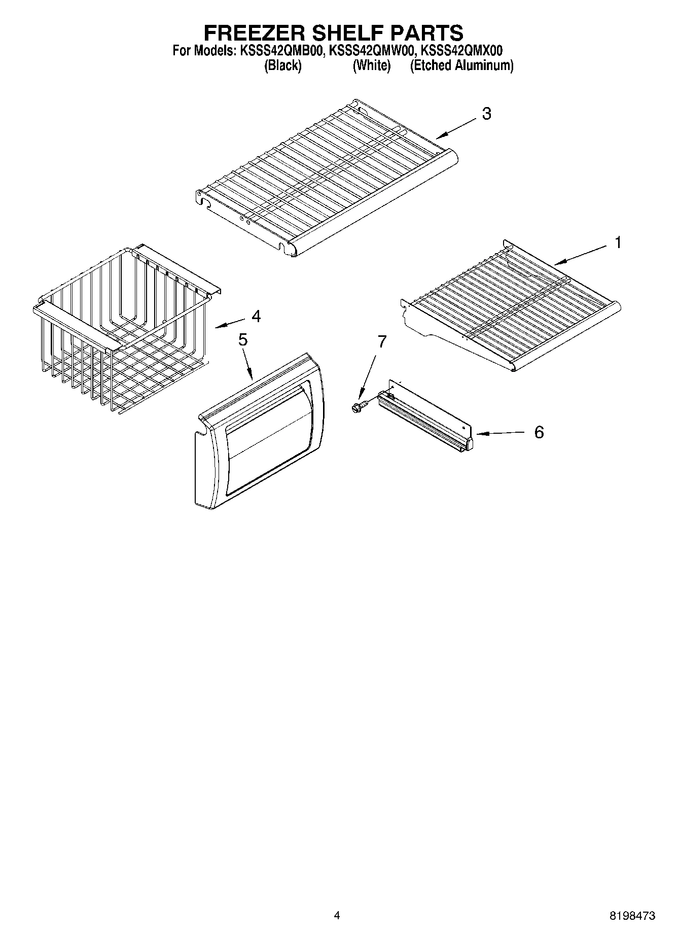 03 - FREEZER SHELF PARTS