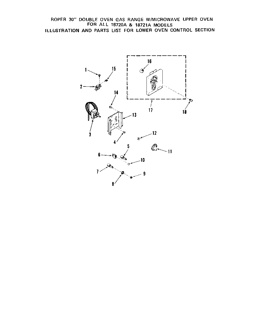 07 - LOWER OVEN CONTROL, LIT/OPTIONAL