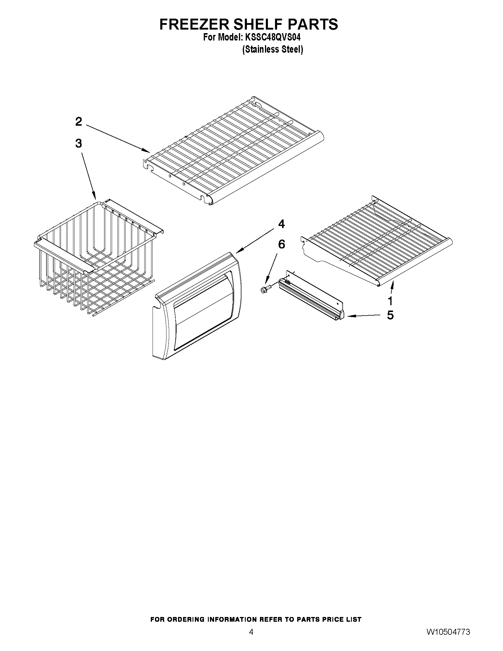 03 - FREEZER SHELF PARTS