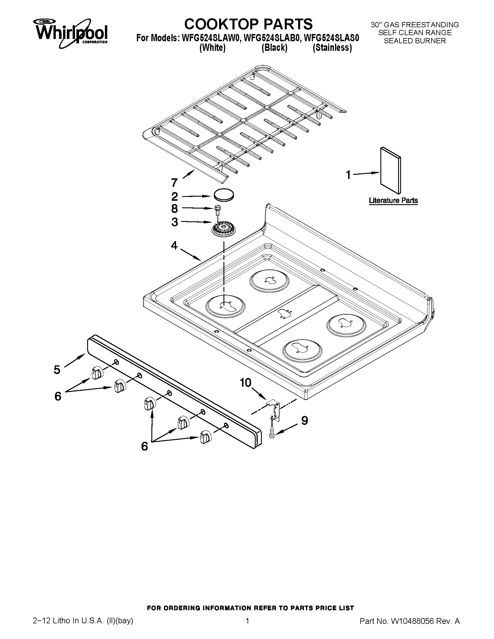 01 - COOKTOP PARTS
