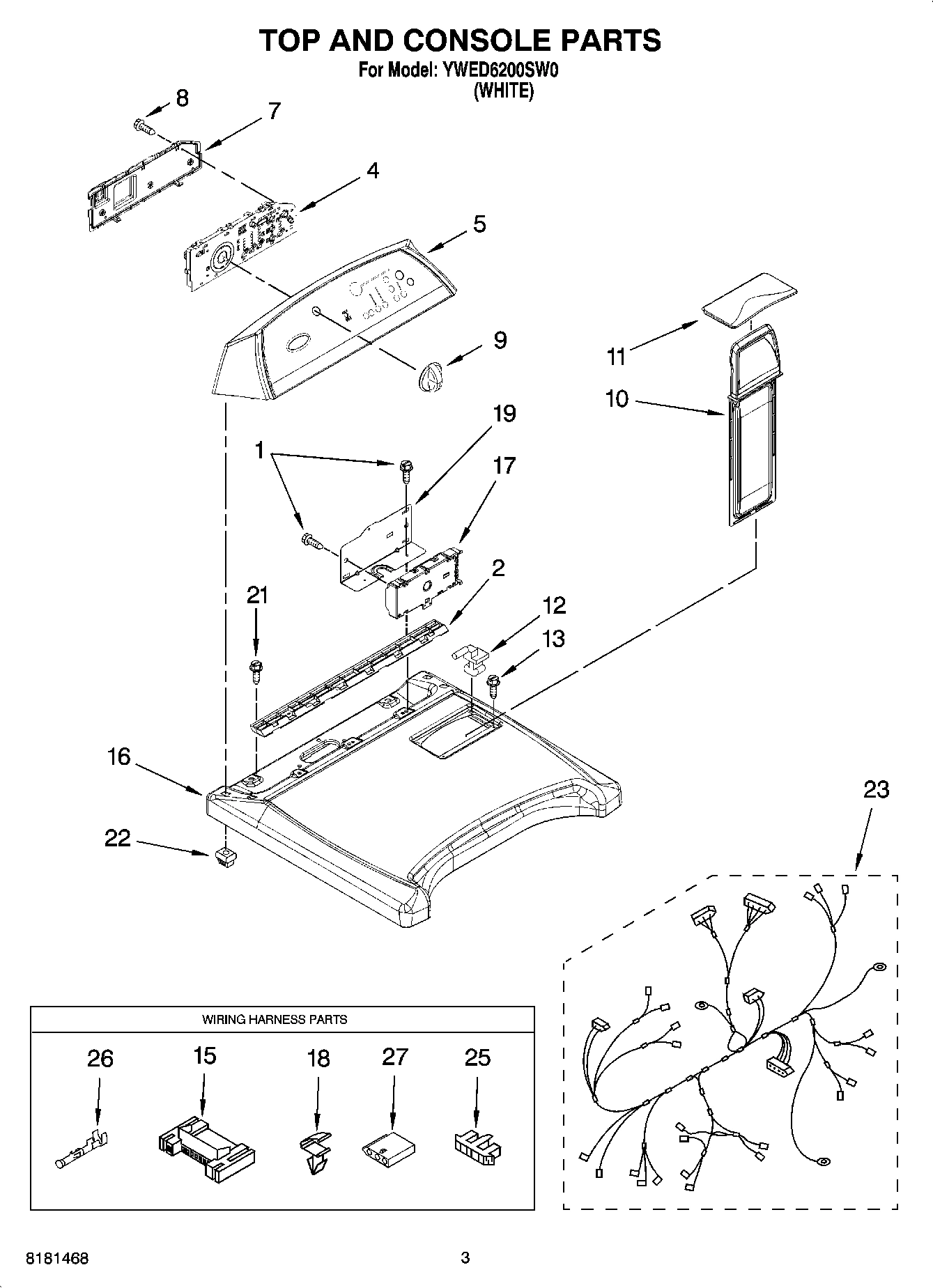 02 - TOP AND CONSOLE PARTS