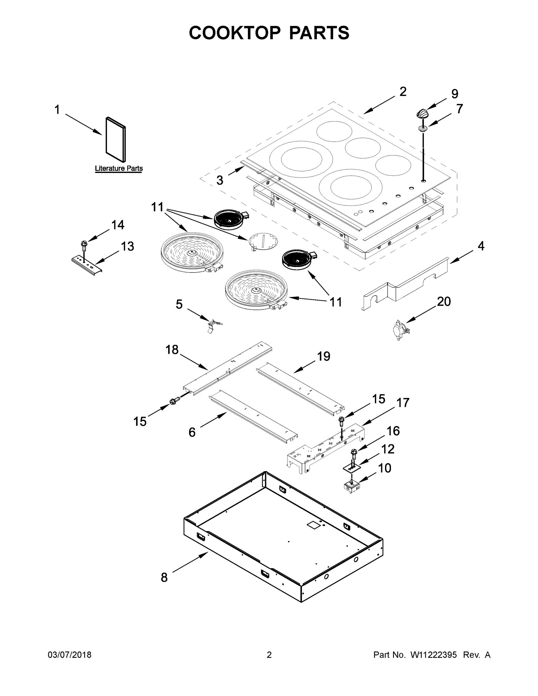 02 - COOKTOP PARTS