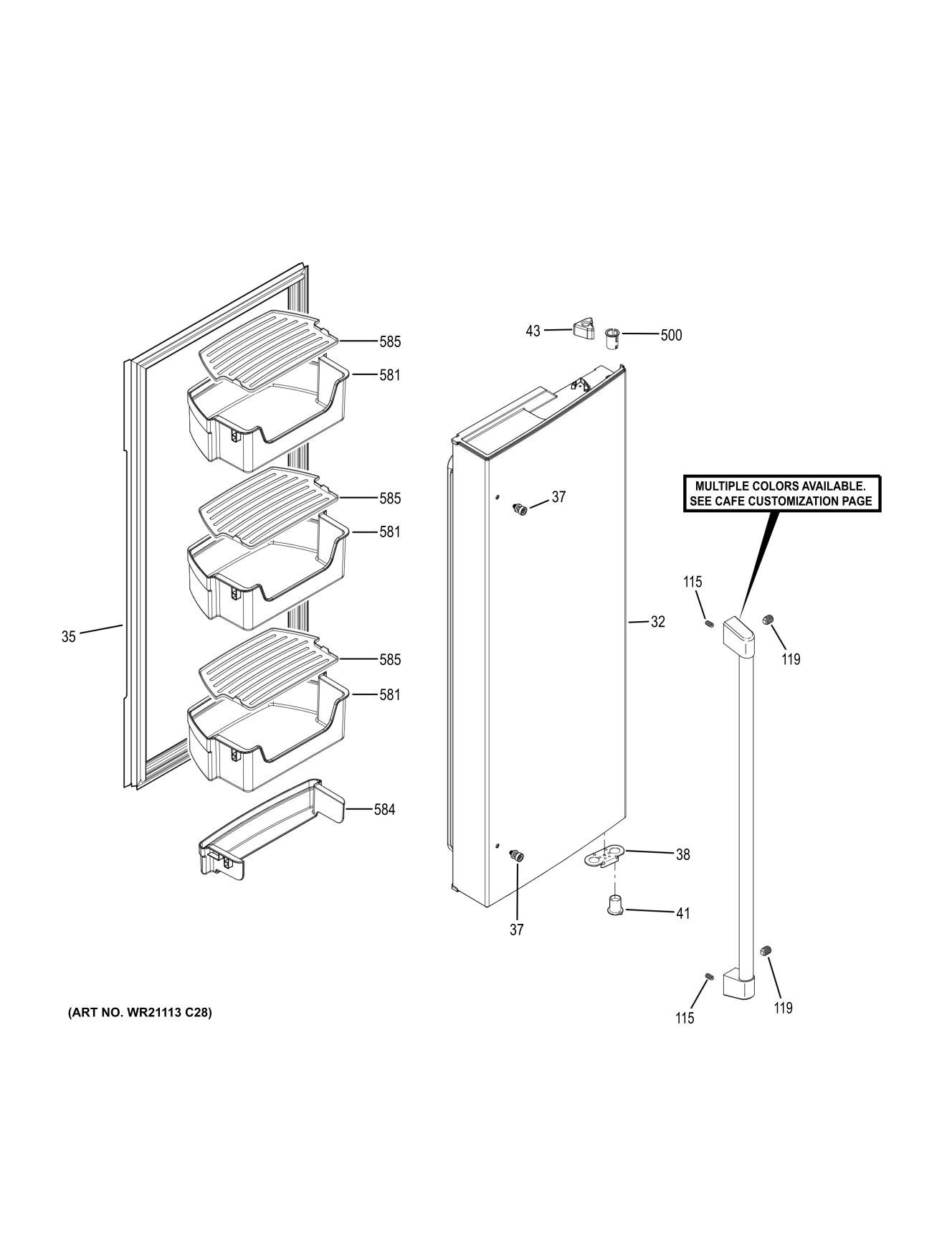 FRESH FOOD DOOR - RH