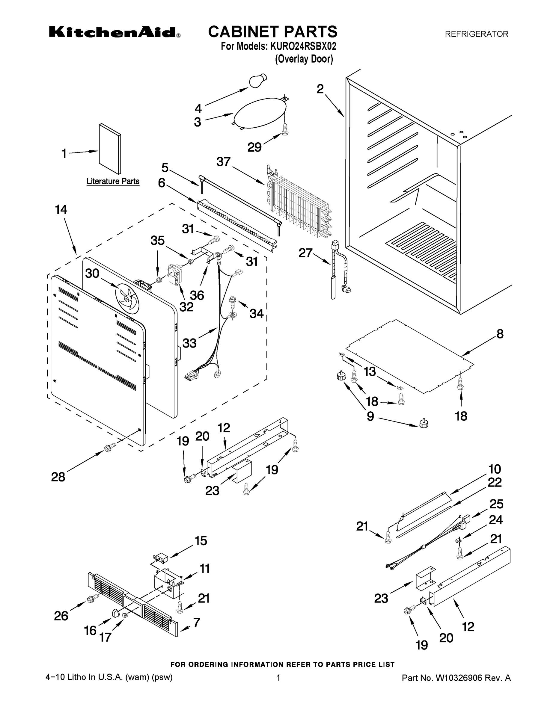 01 - CABINET PARTS